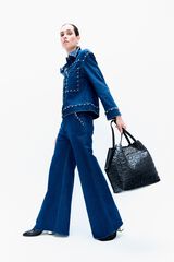 Lola Casademunt Mala tote bag b&aacute;sica monograma Preto