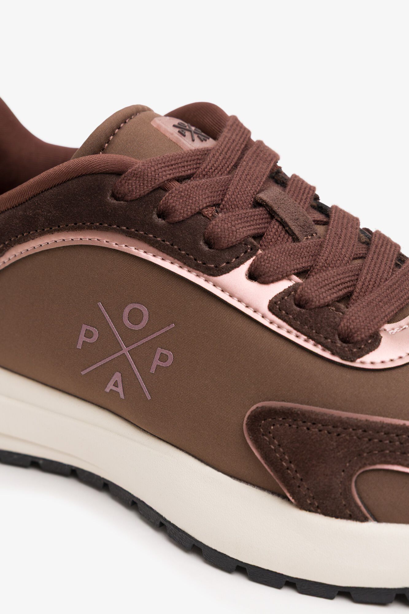 Popa Laminated Blake sneaker Dark brown