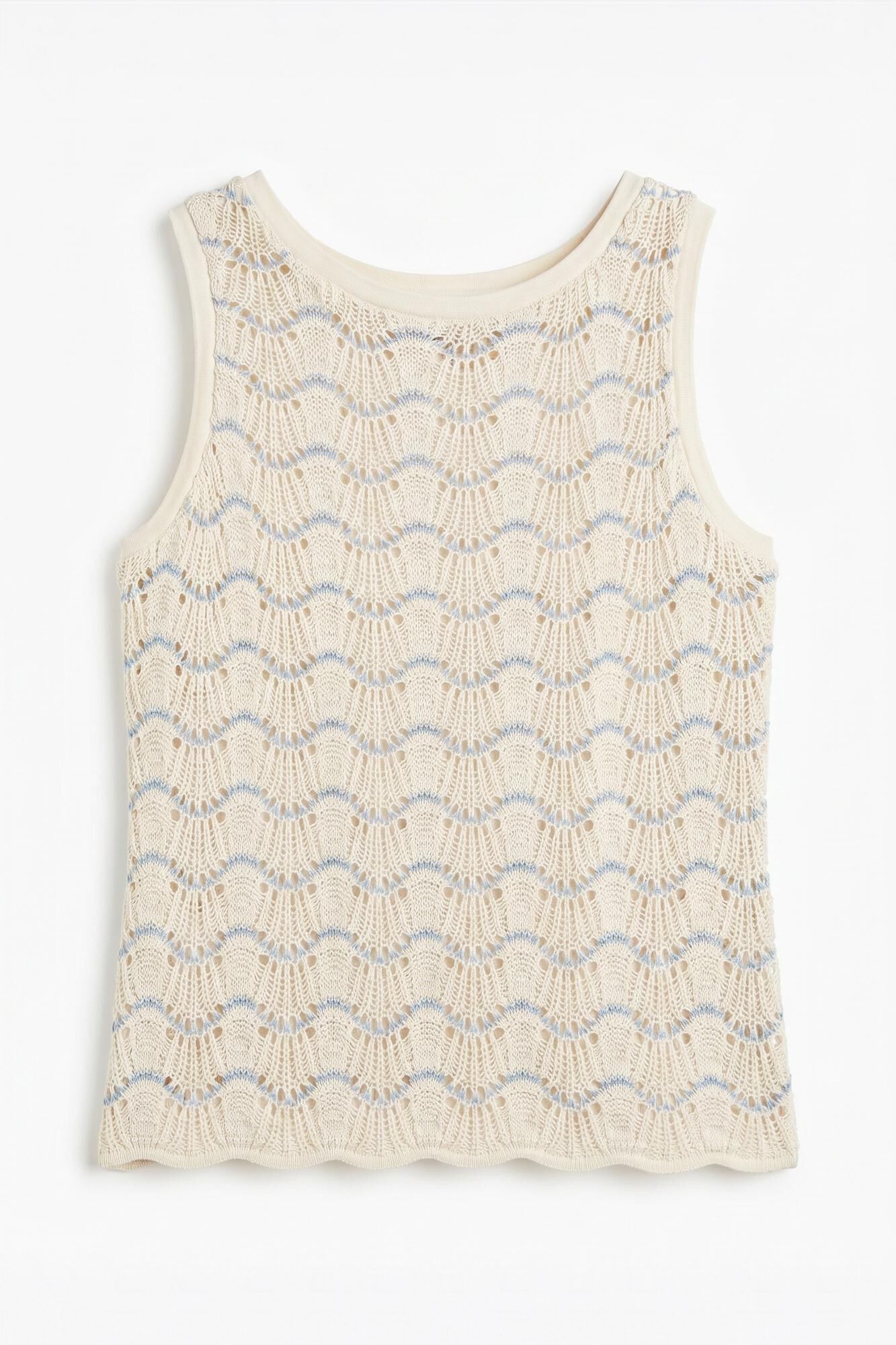 Slowlove Top b&aacute;sico ondas Azul
