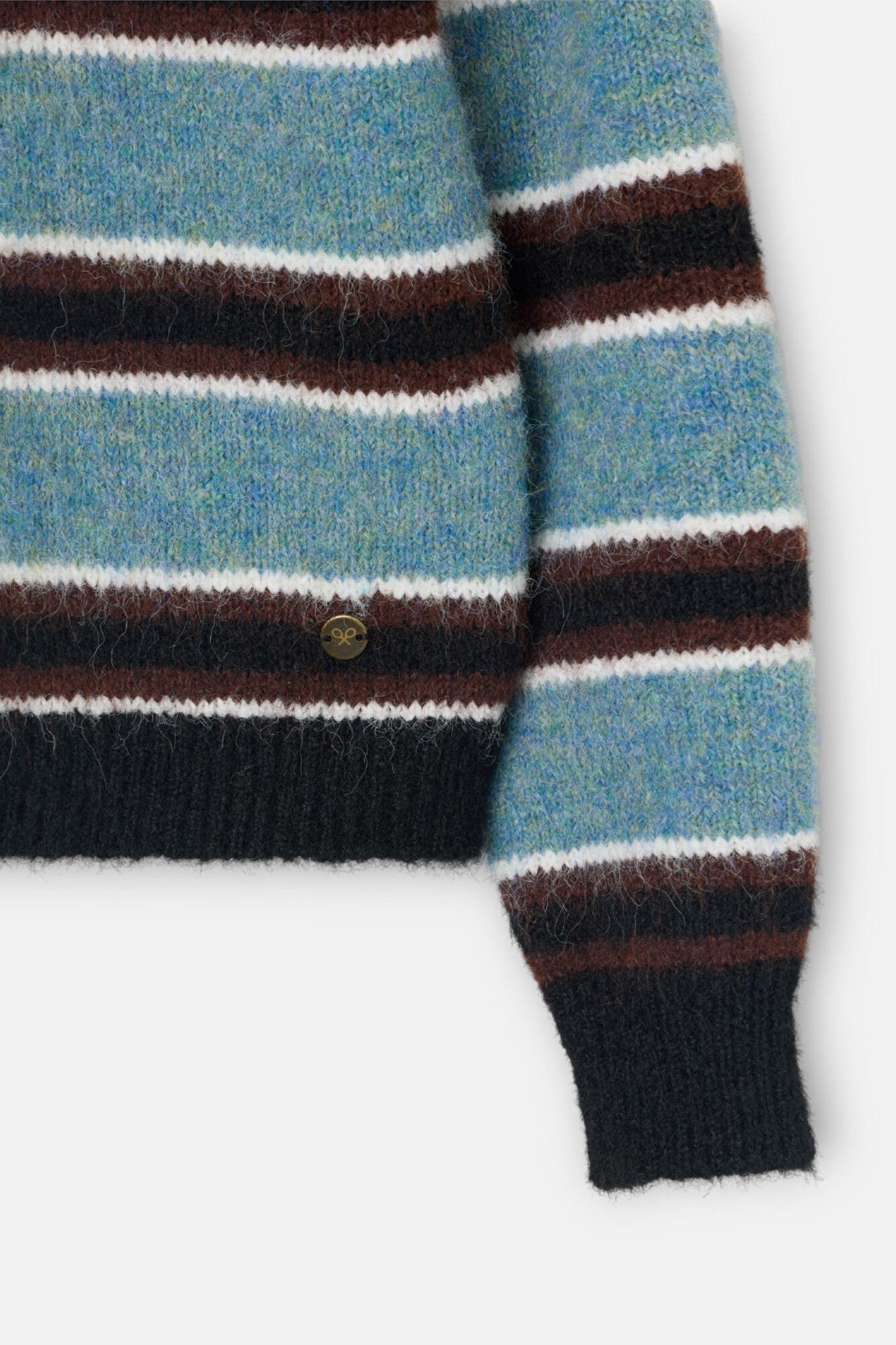 Silbon Camisola riscas com bot&otilde;es Multicolorido