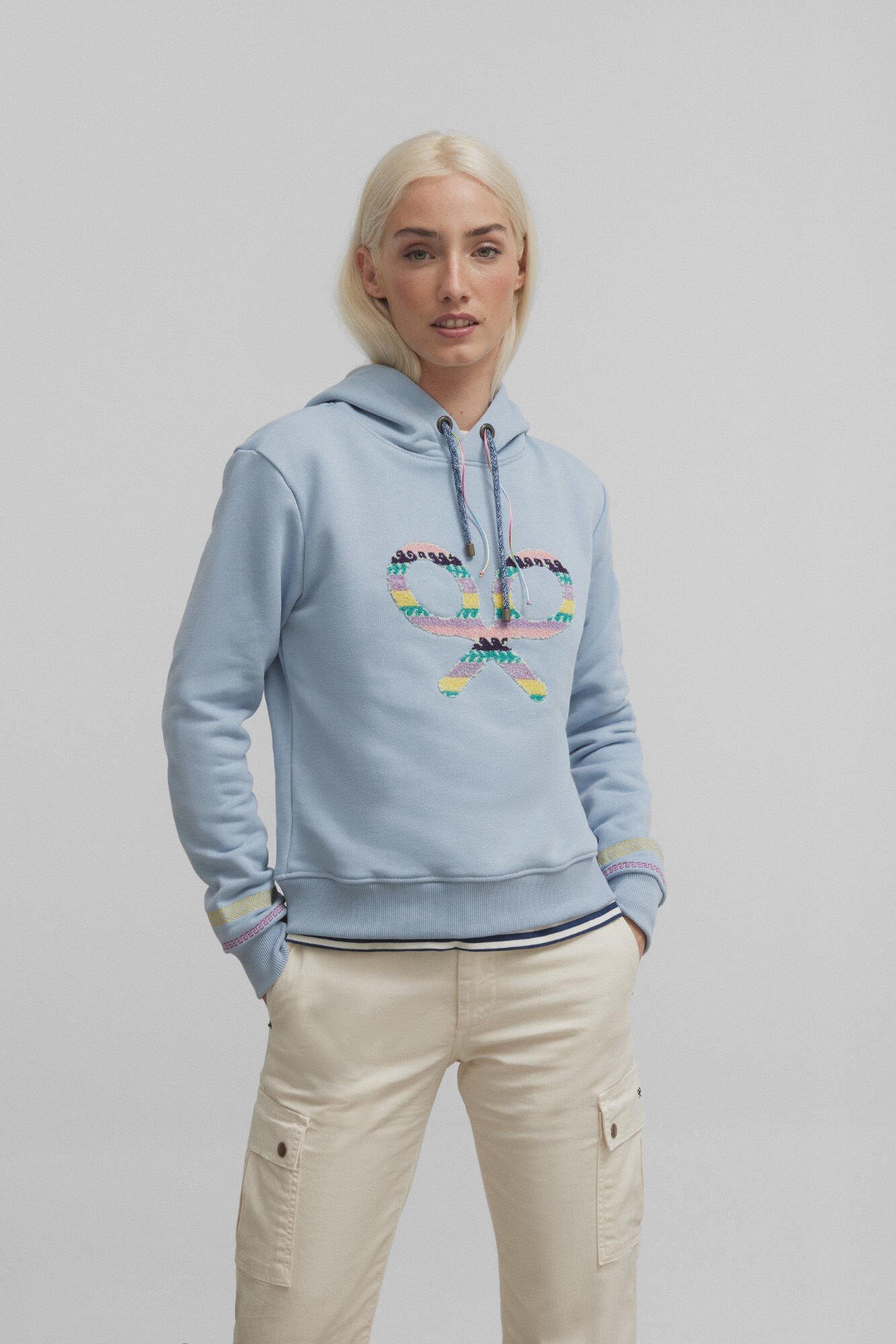 Silbon Sudadera woman raqueta etnica Azul