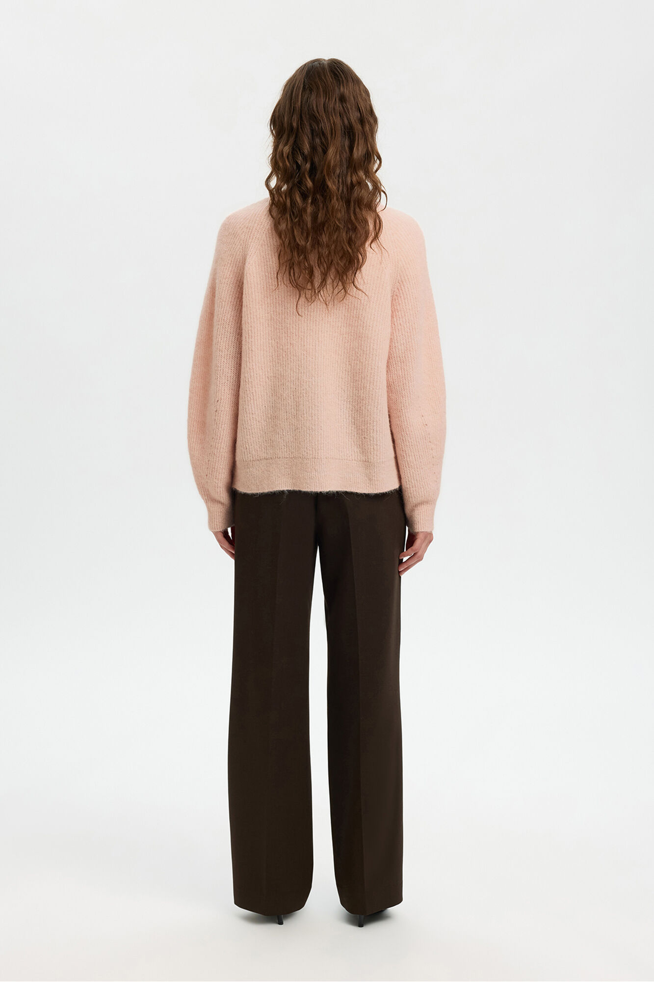 Selected Casaco de malha em l&atilde; e alpaca Subiu