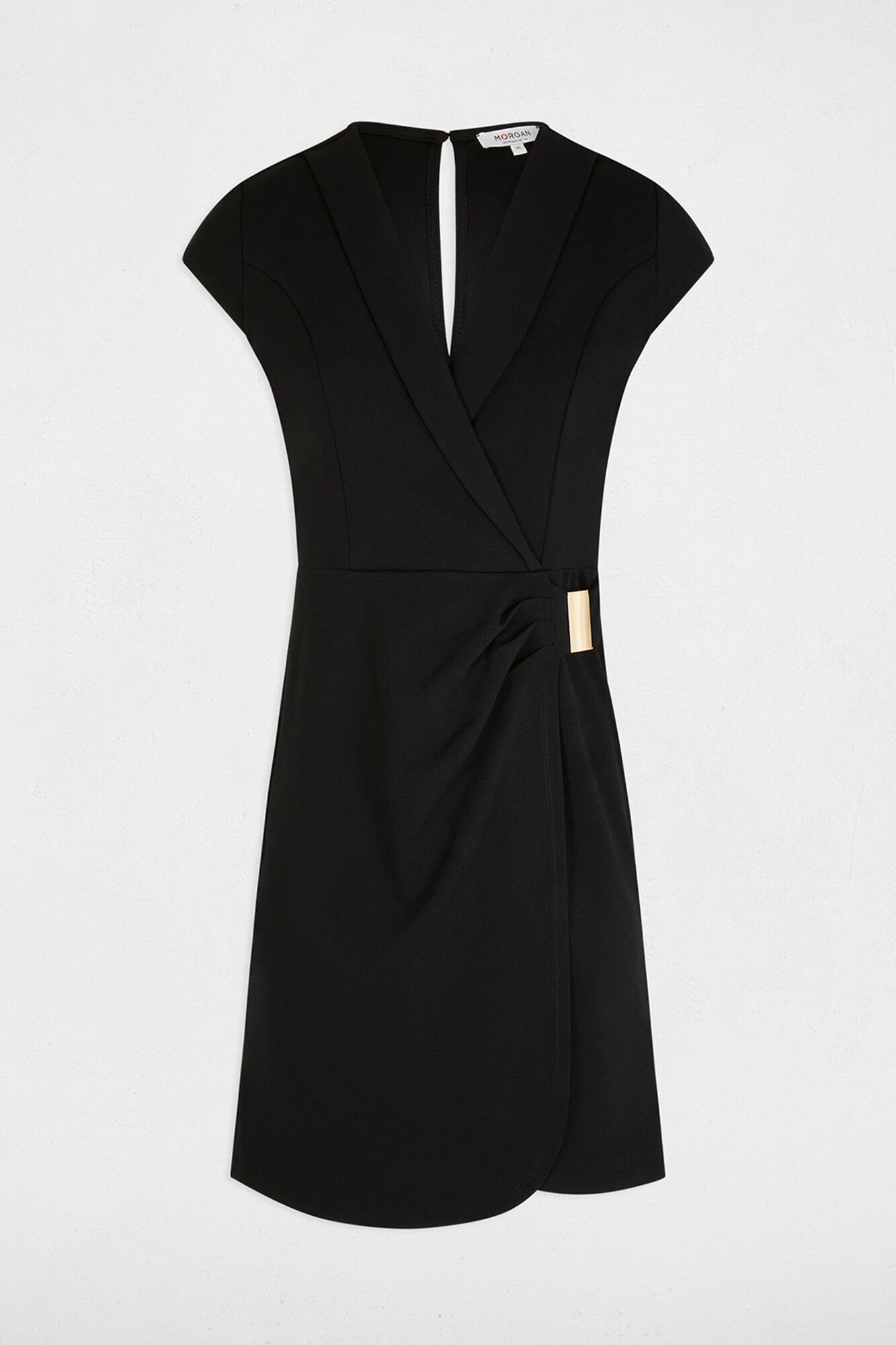 Morgan Vestido curto decotado Preto