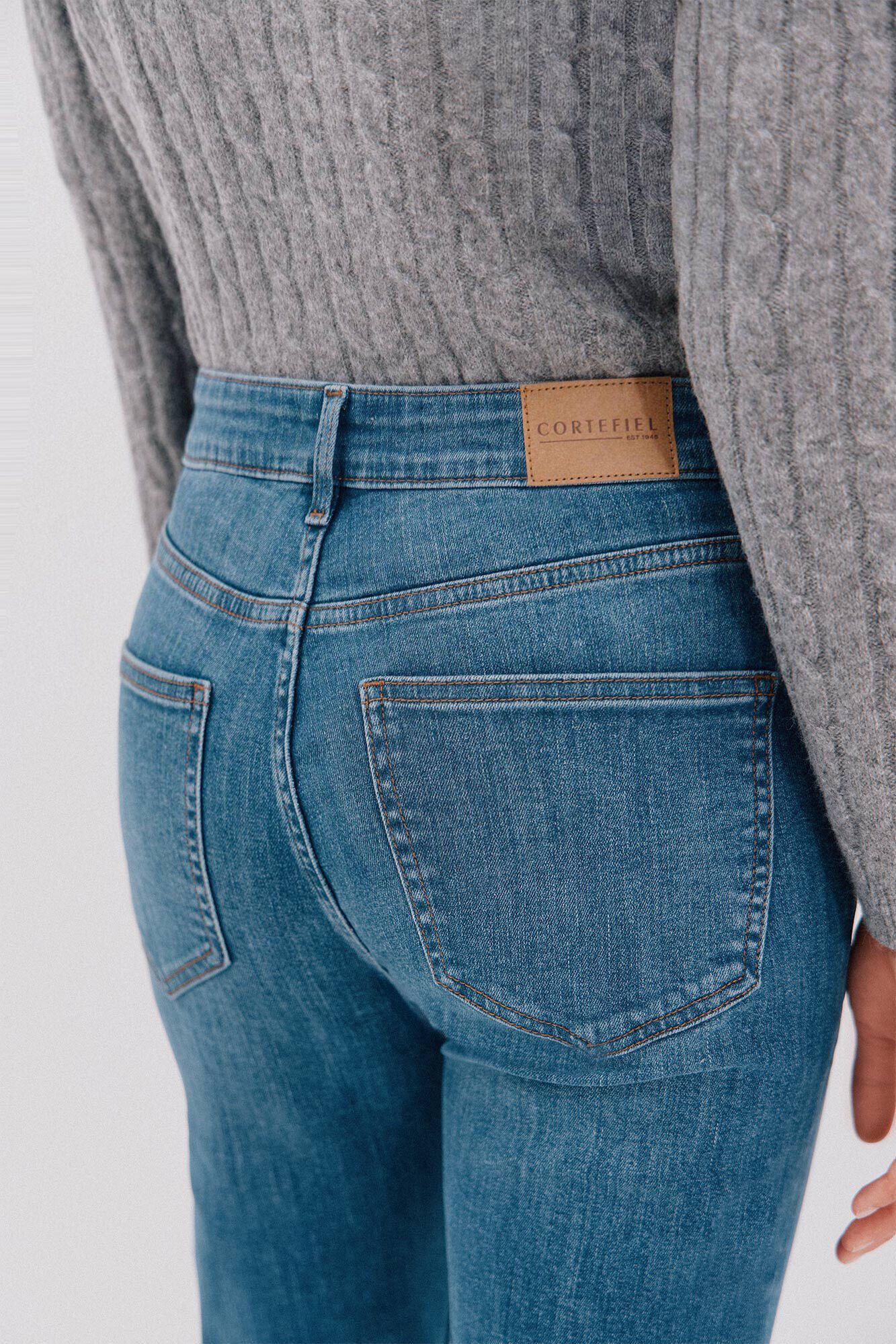 Cortefiel Bell bottom jeans Blue