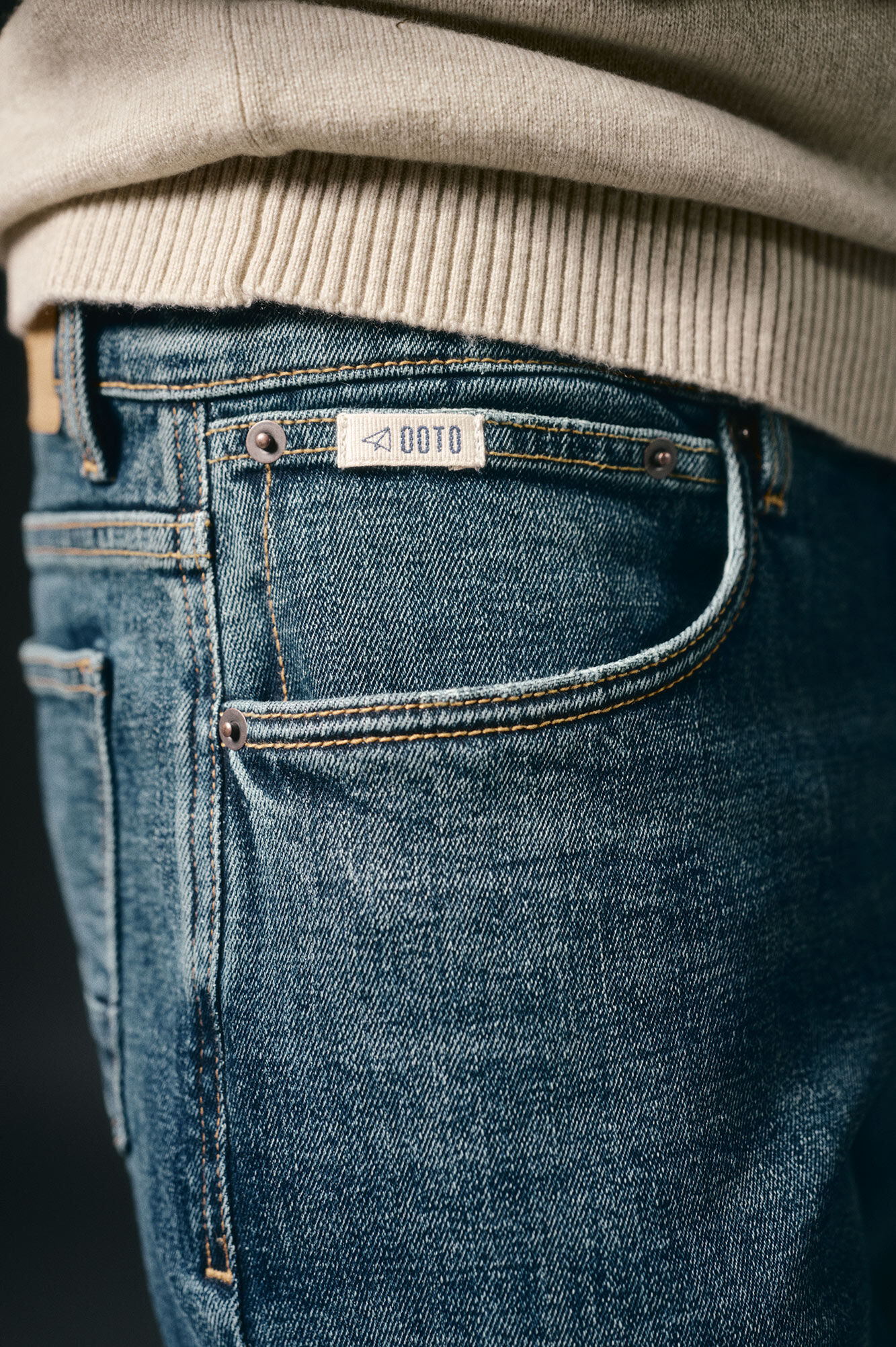 OOTO Straight fit jeans Blue