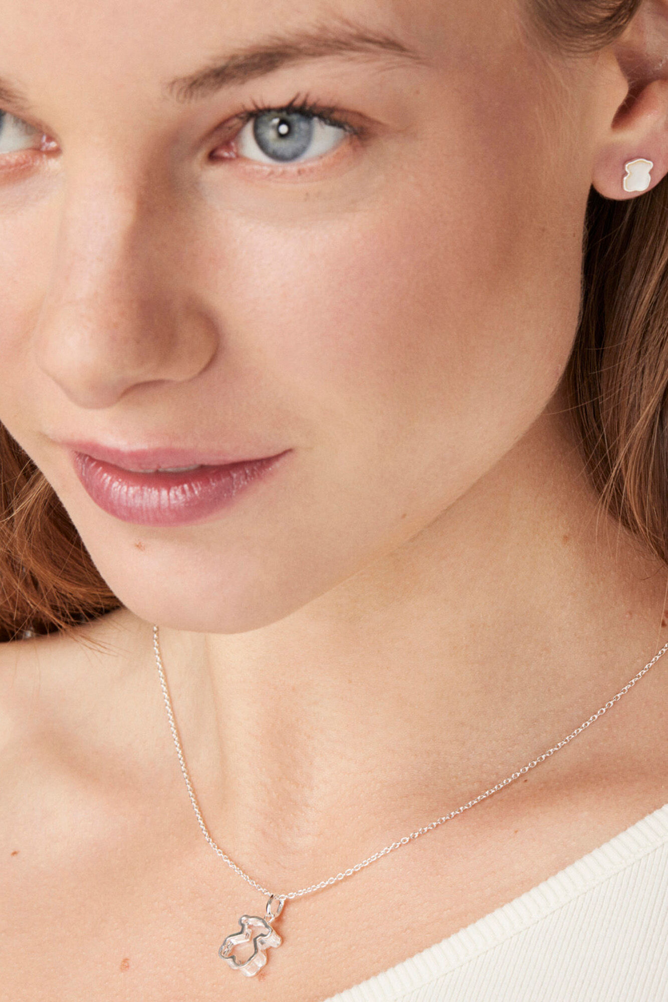 Tous Collar de plata Galaxy Gris