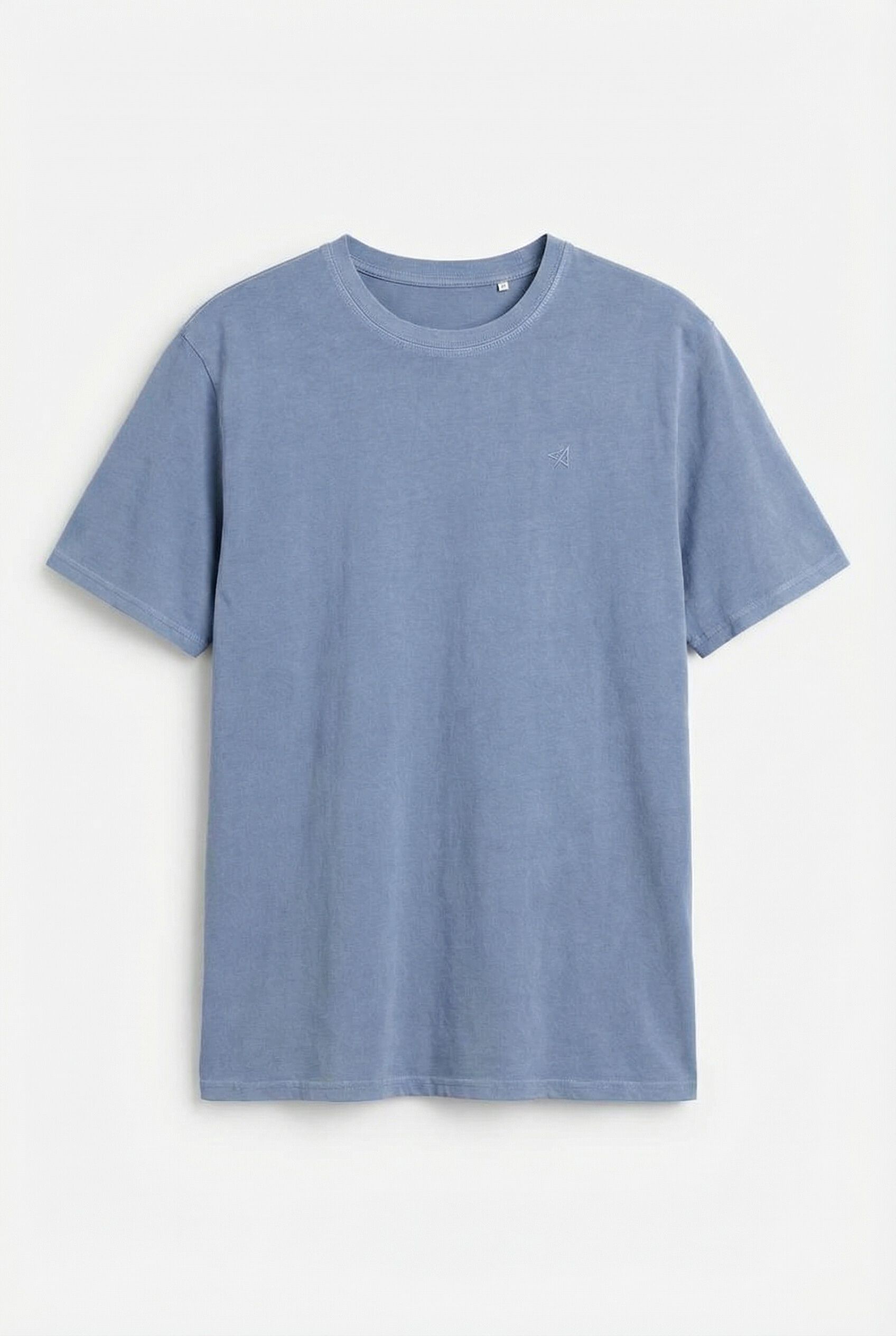 OOTO Camiseta b&aacute;sica lavada Azul