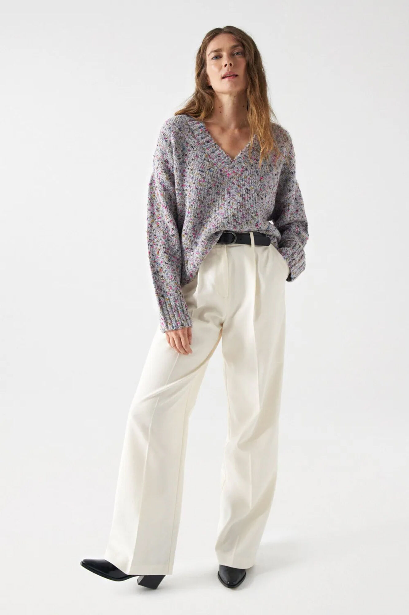 Salsa Jeans Jersey de punto grueso Gris