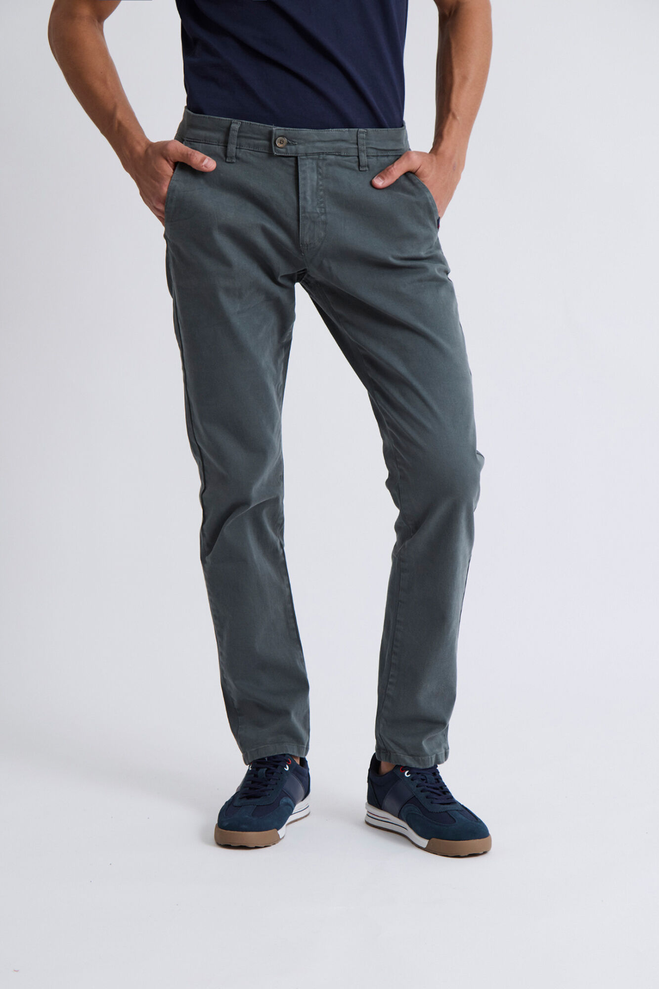 Williot Cal&ccedil;as chino justas Azul