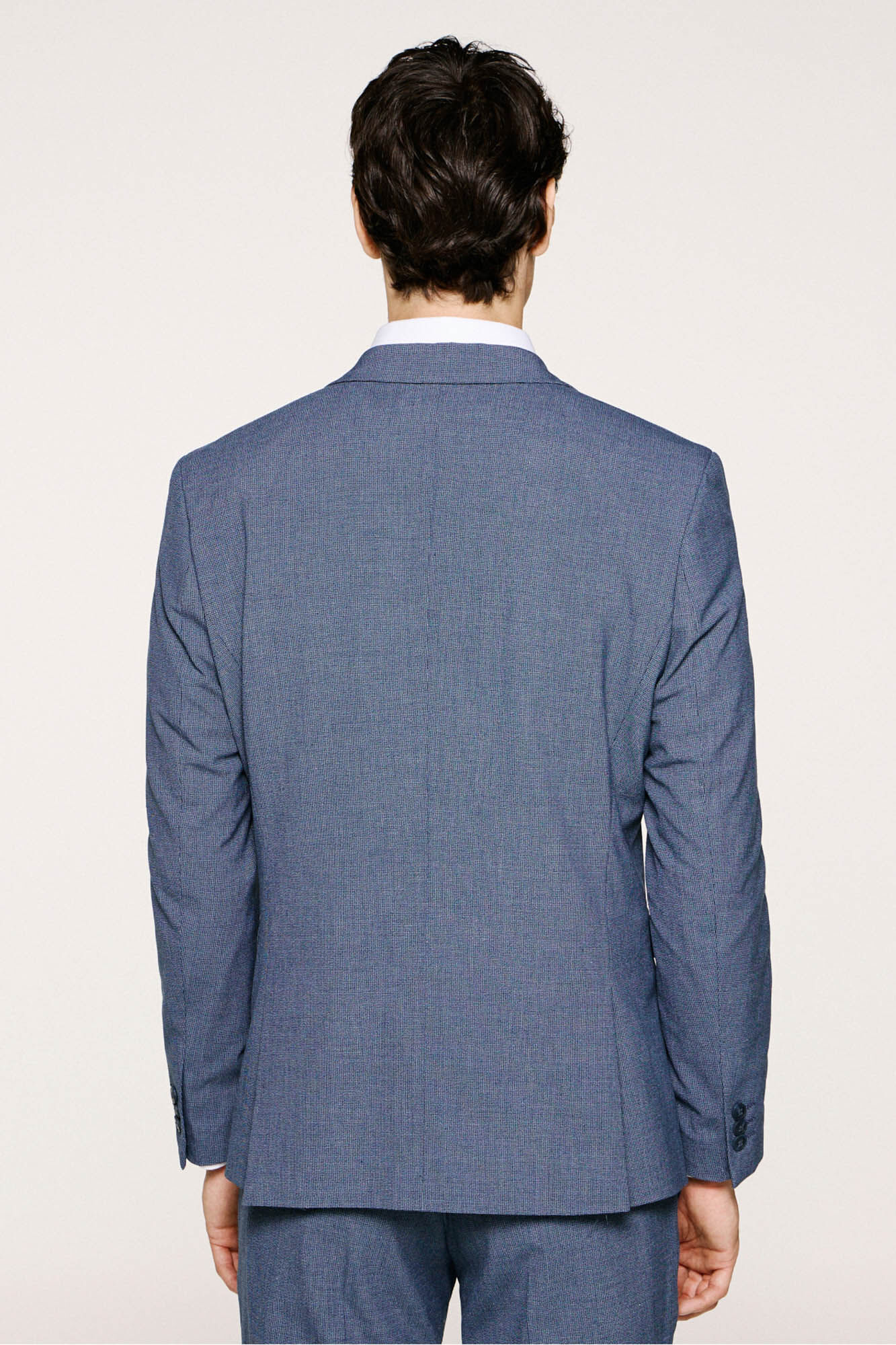 Selected Americana Slim Fit confeccionada con materiales reciclados. Azul