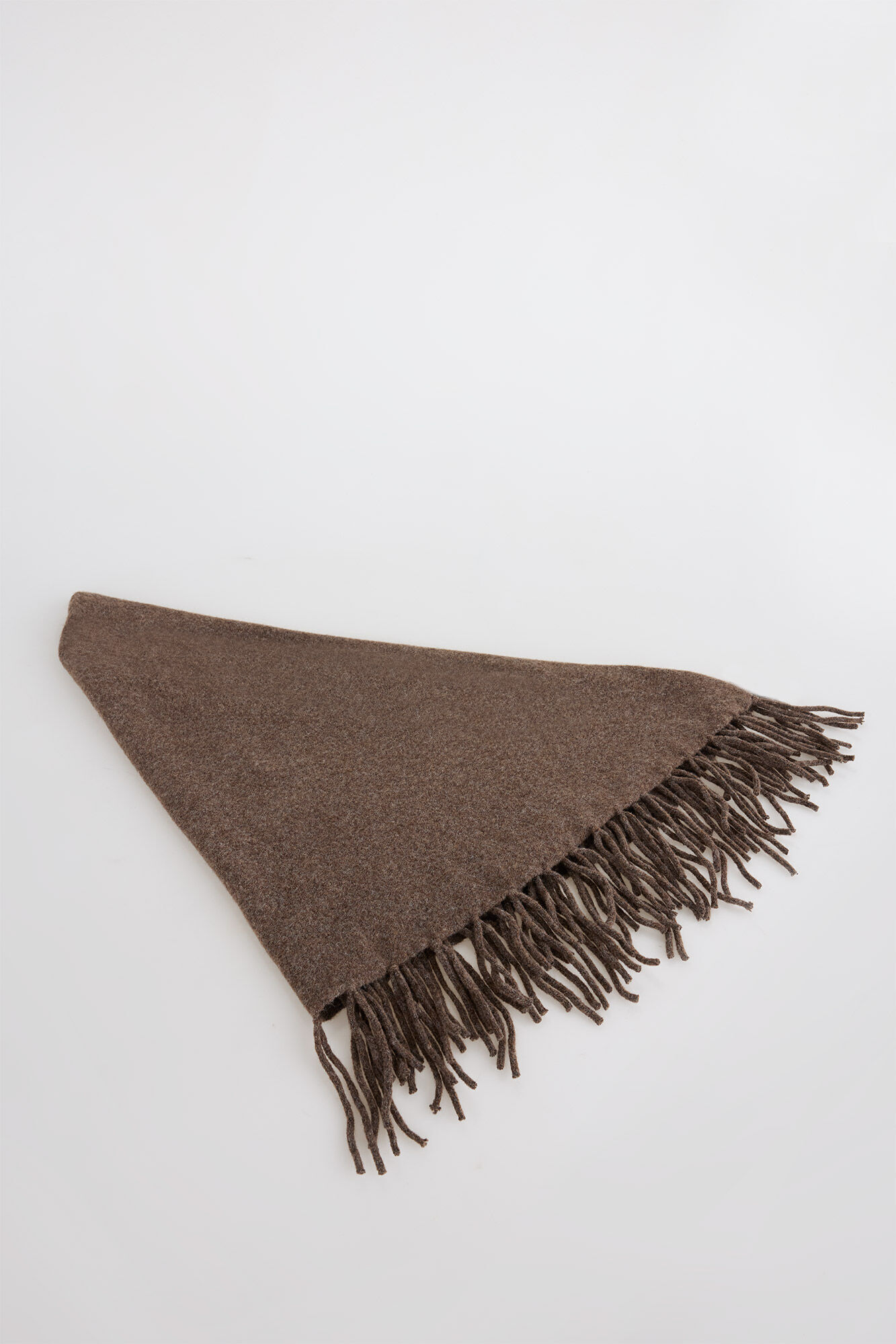 Slowlove Chal grueso flecos Marr&oacute;n