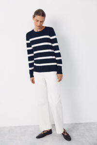 Cortefiel Striped jersey-knit jumper