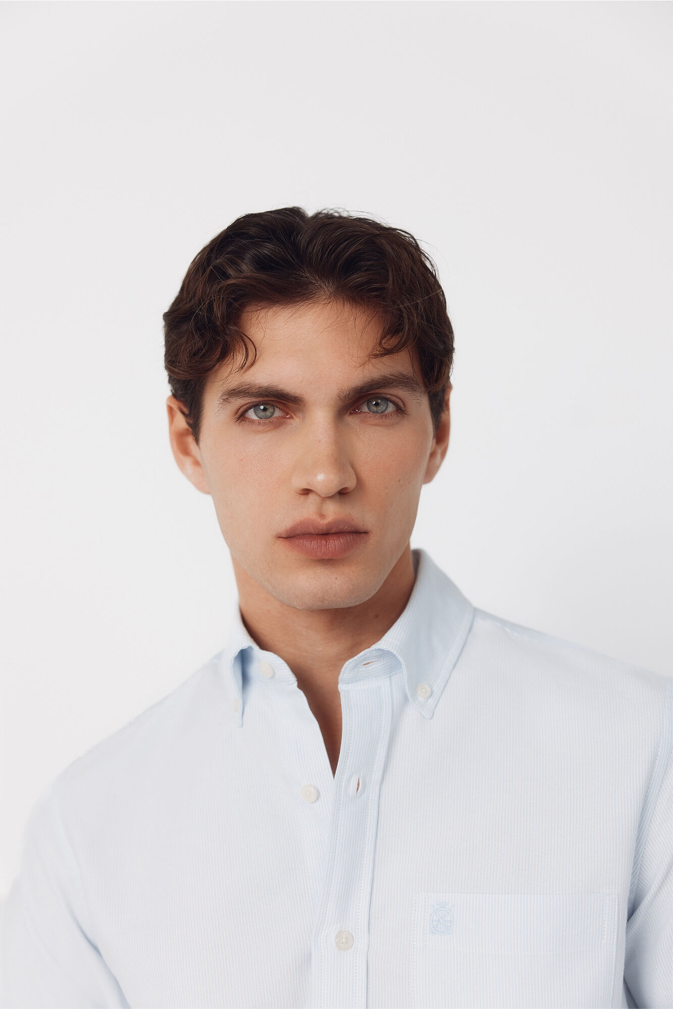 Cortefiel Camisa oxford raya candela Azul