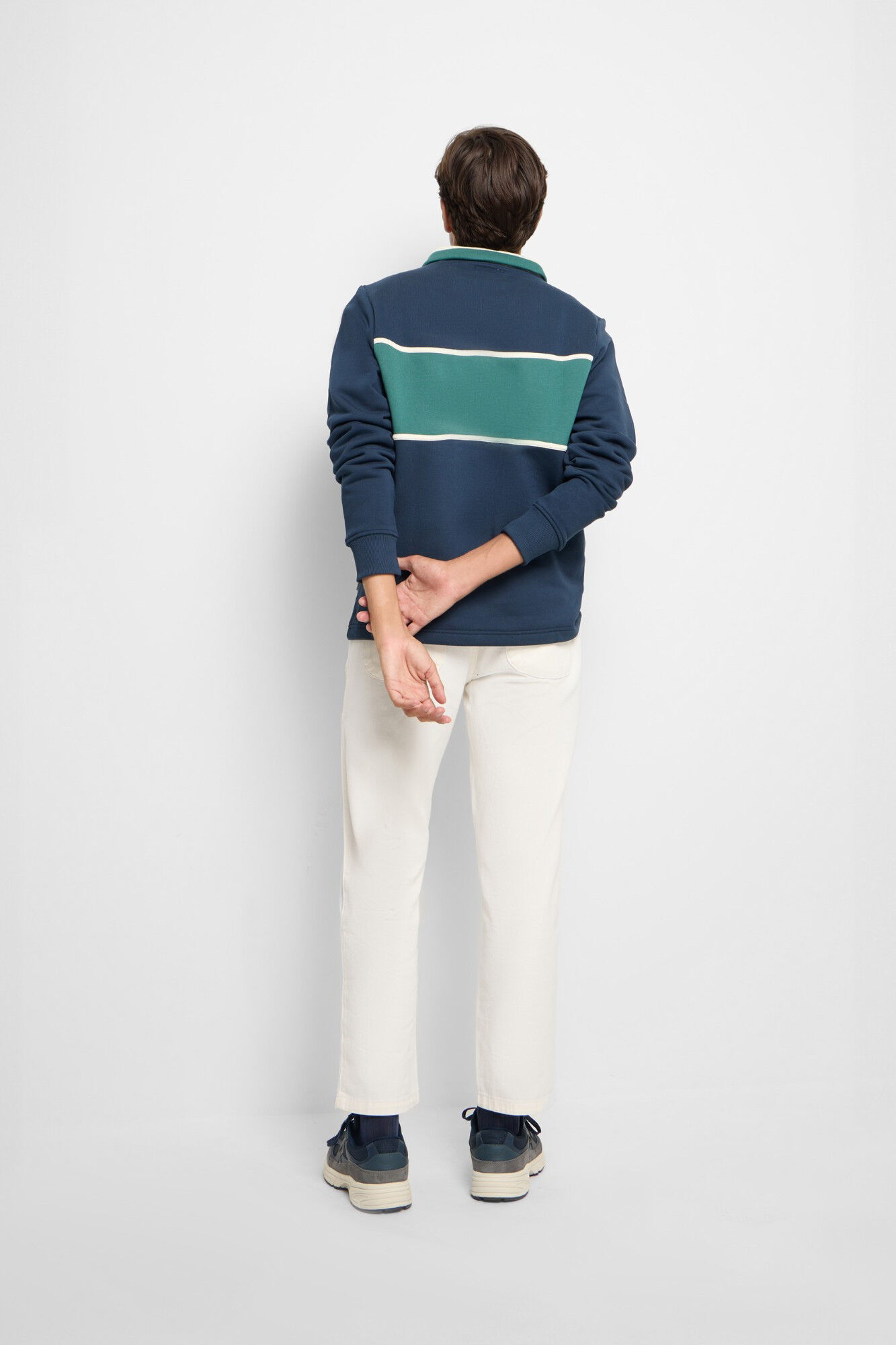 Silbon Sweatshirt com gola polo Silbon Sports Azul