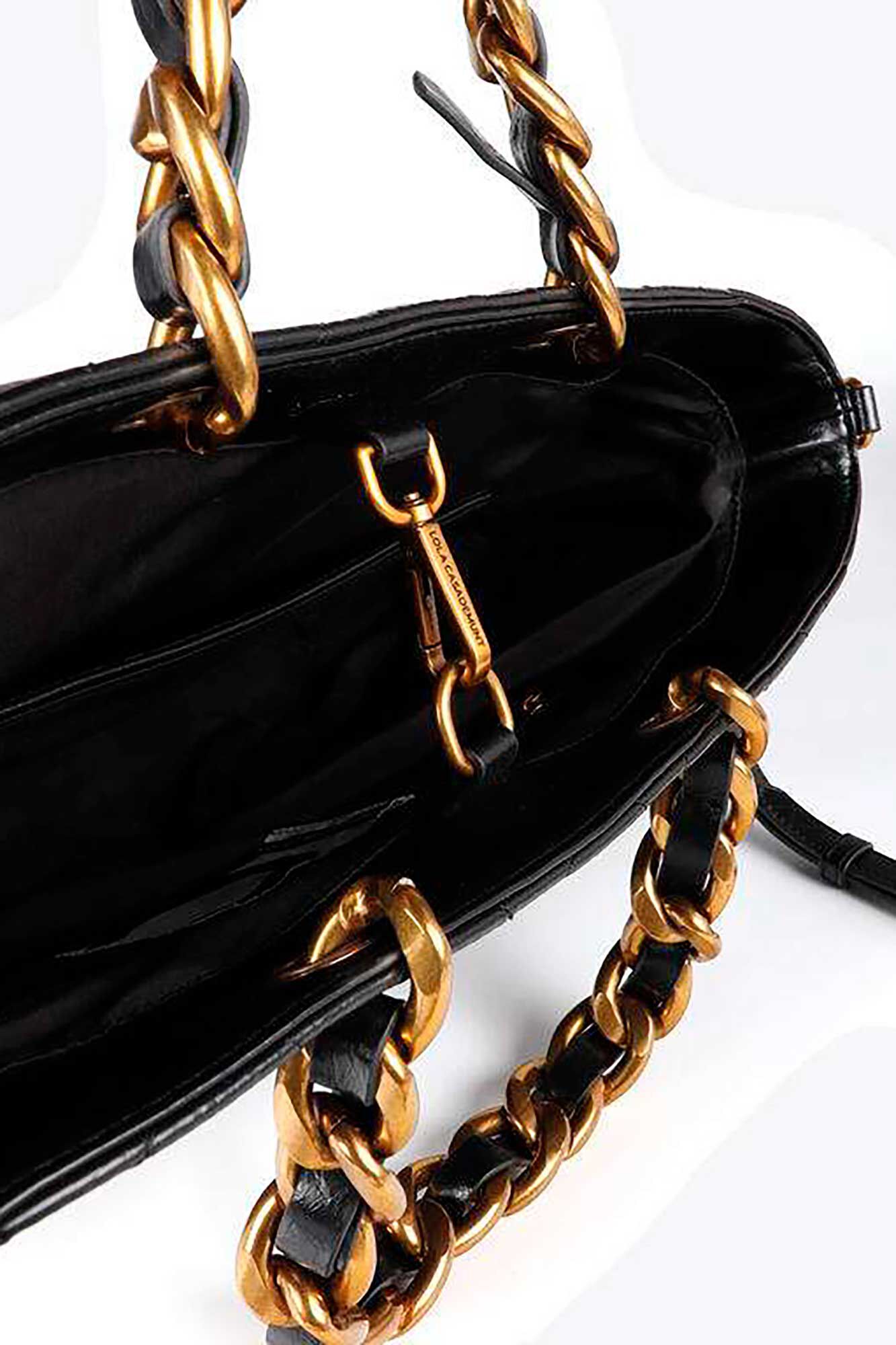 Lola Casademunt Bolso Shopper acolchado Negro