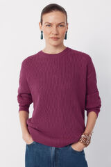 Cortefiel Soft feel jumper Purple