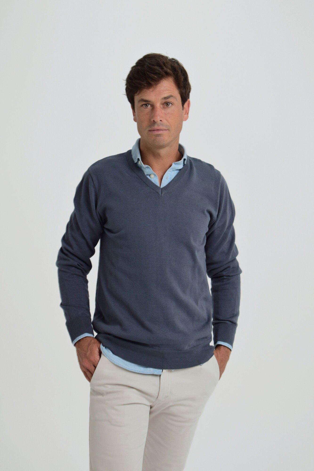 Cloking Camisola com gola em bico