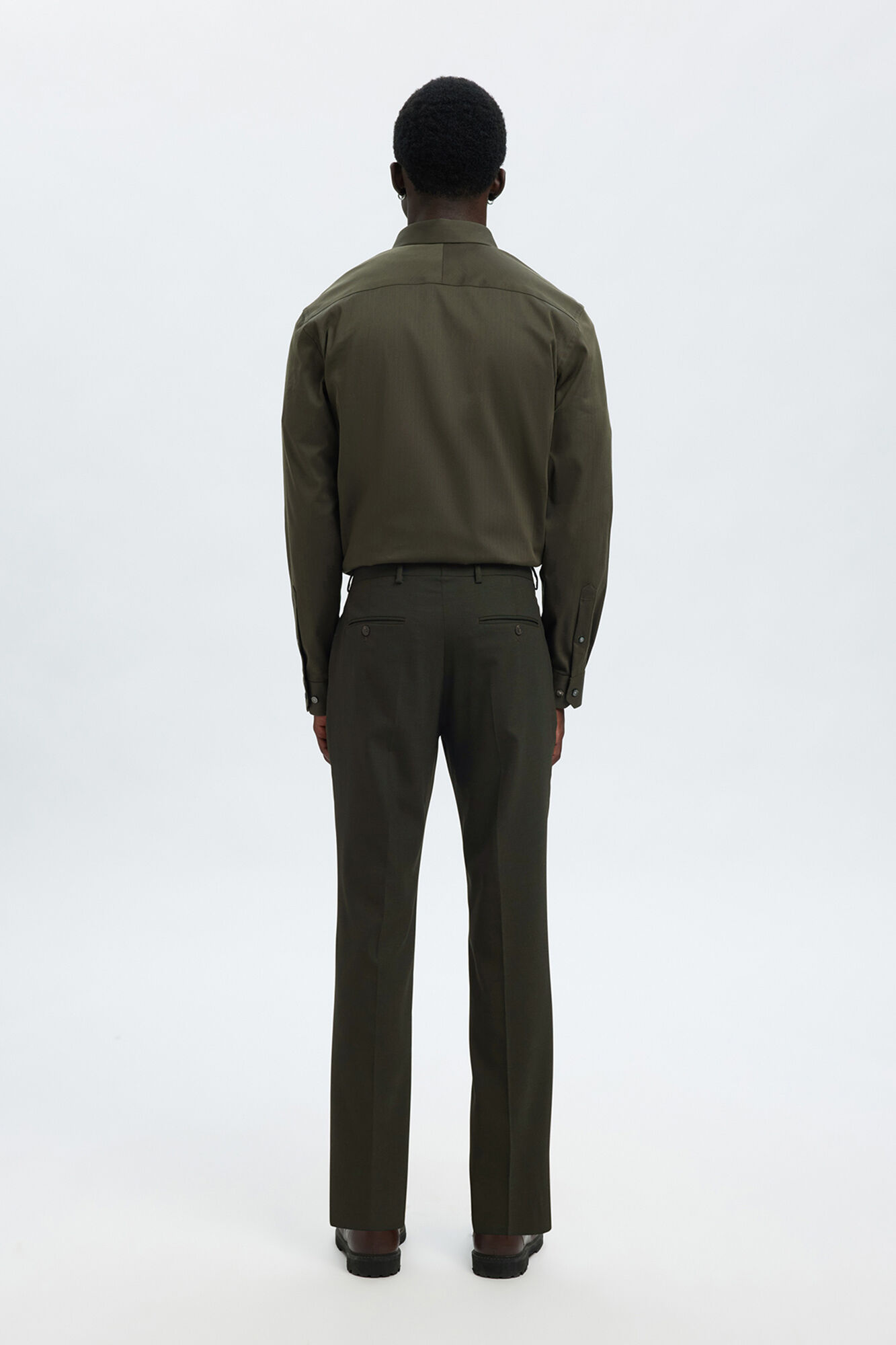 Selected Cal&ccedil;a de terno slim fit Verde