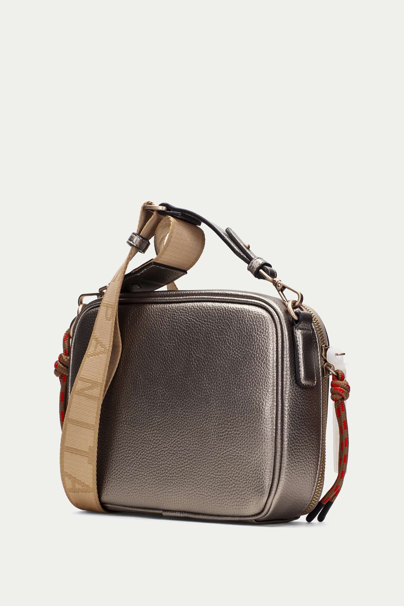 Hispanitas Mala a tiracolo retangular Dourado