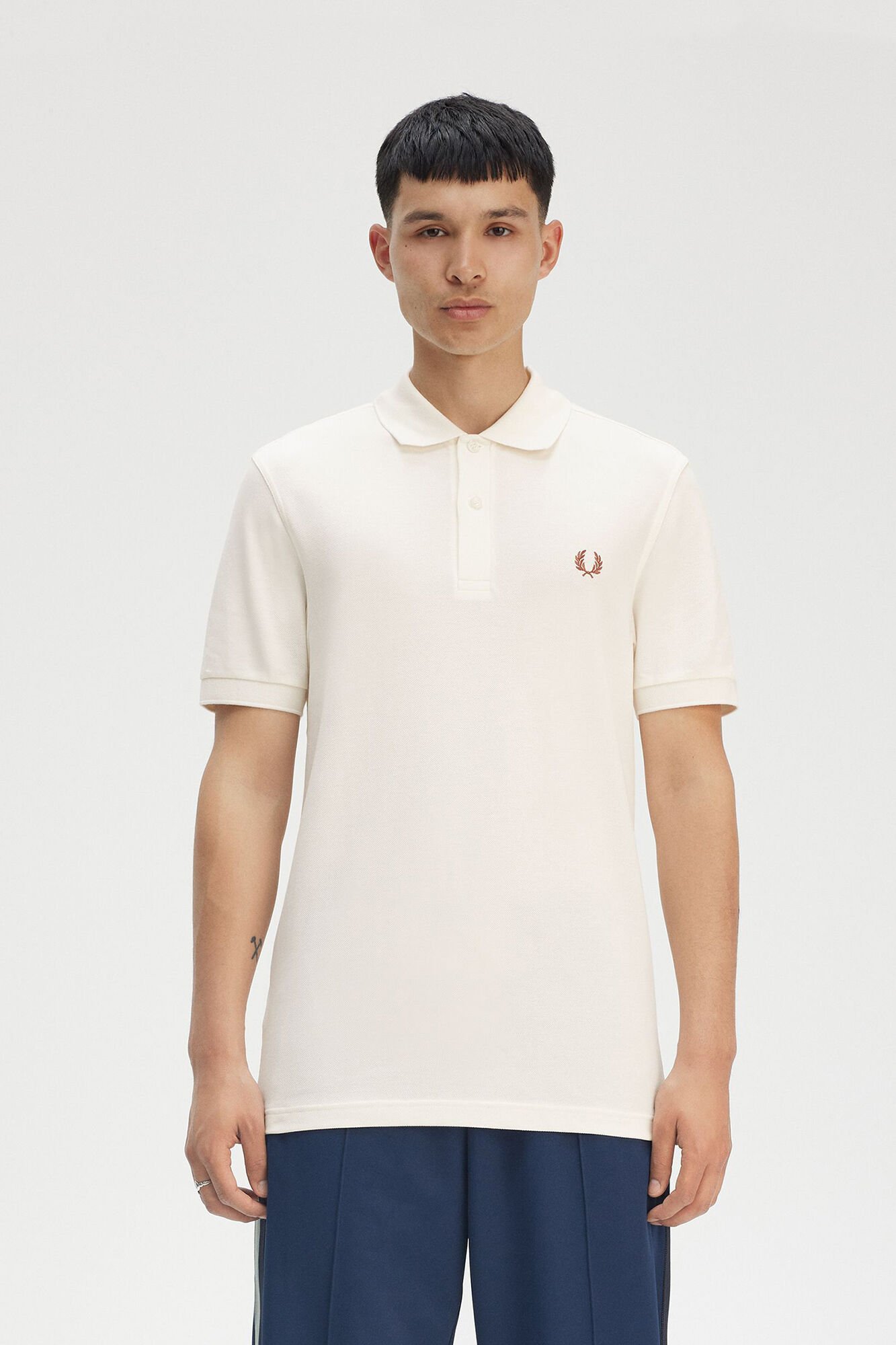 Fred Perry Polo manga corta Marfil