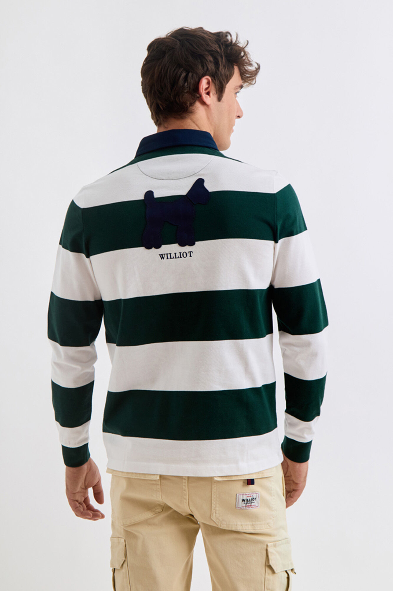 Williot Polo de Rugby Riscas Verde