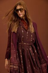 Meisie Caftan em jacquard acetinado Granada