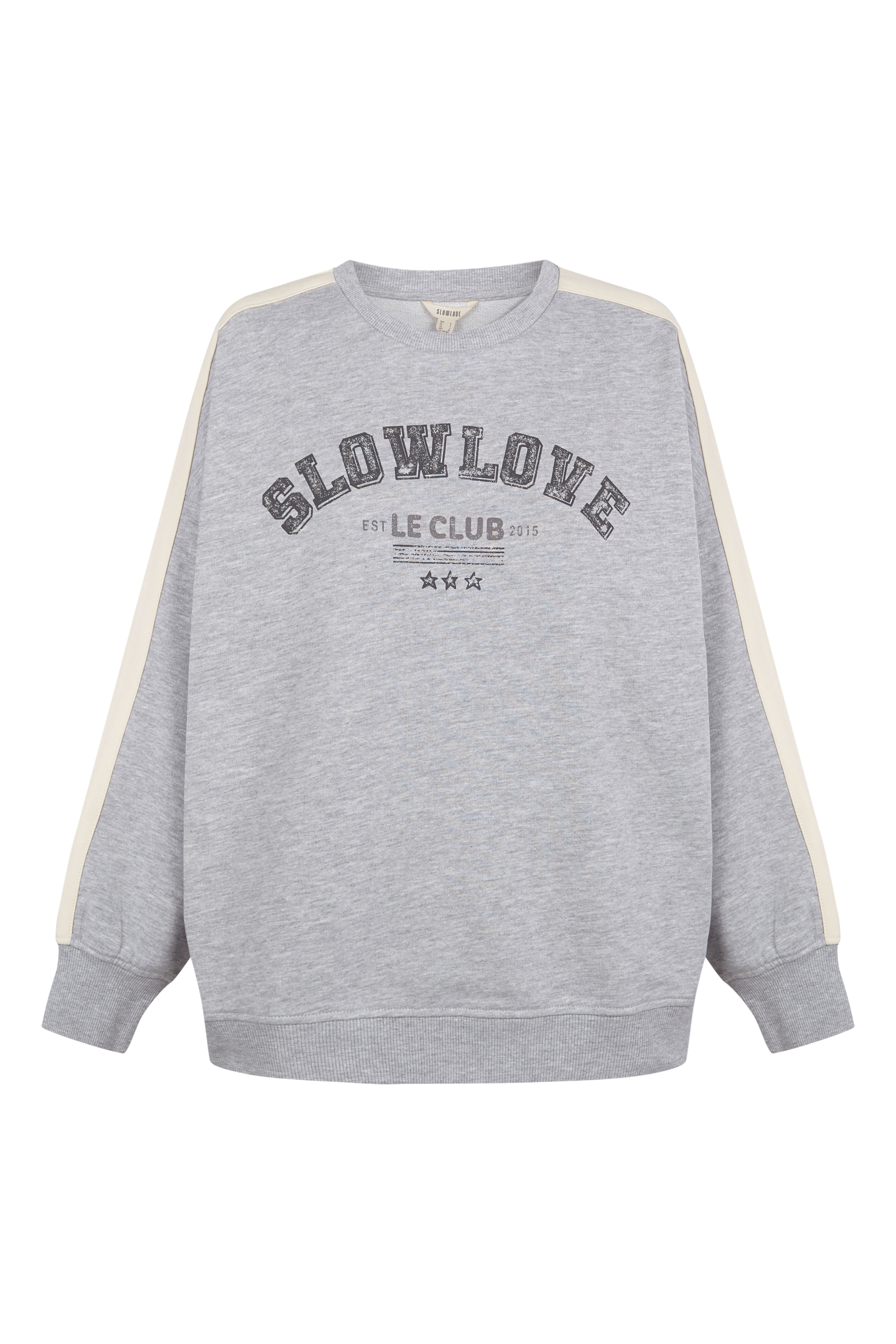 Slowlove Sudadera slowlove oversize Gris