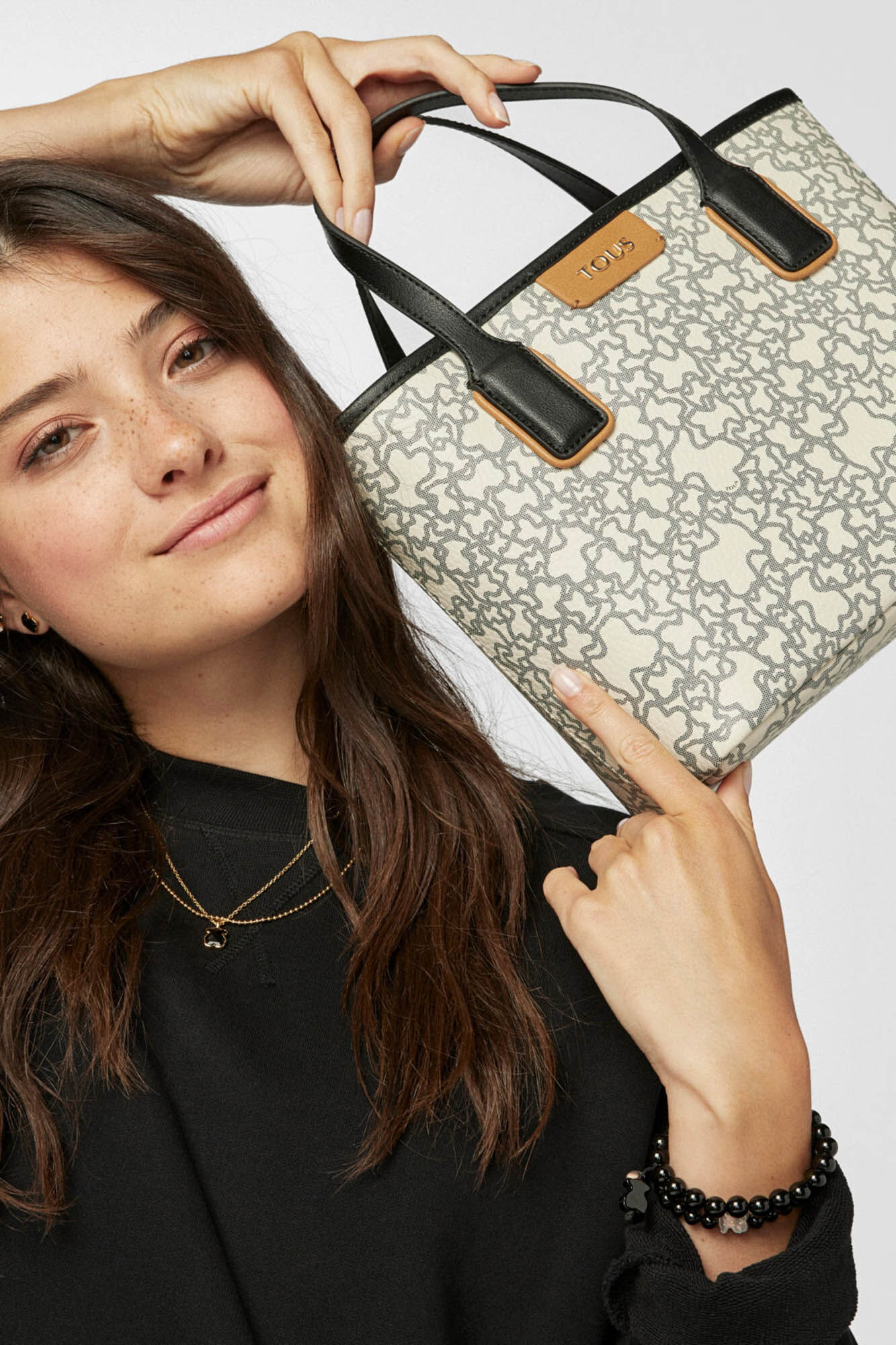 Tous Small beige Kaos Mini basket bag Beige