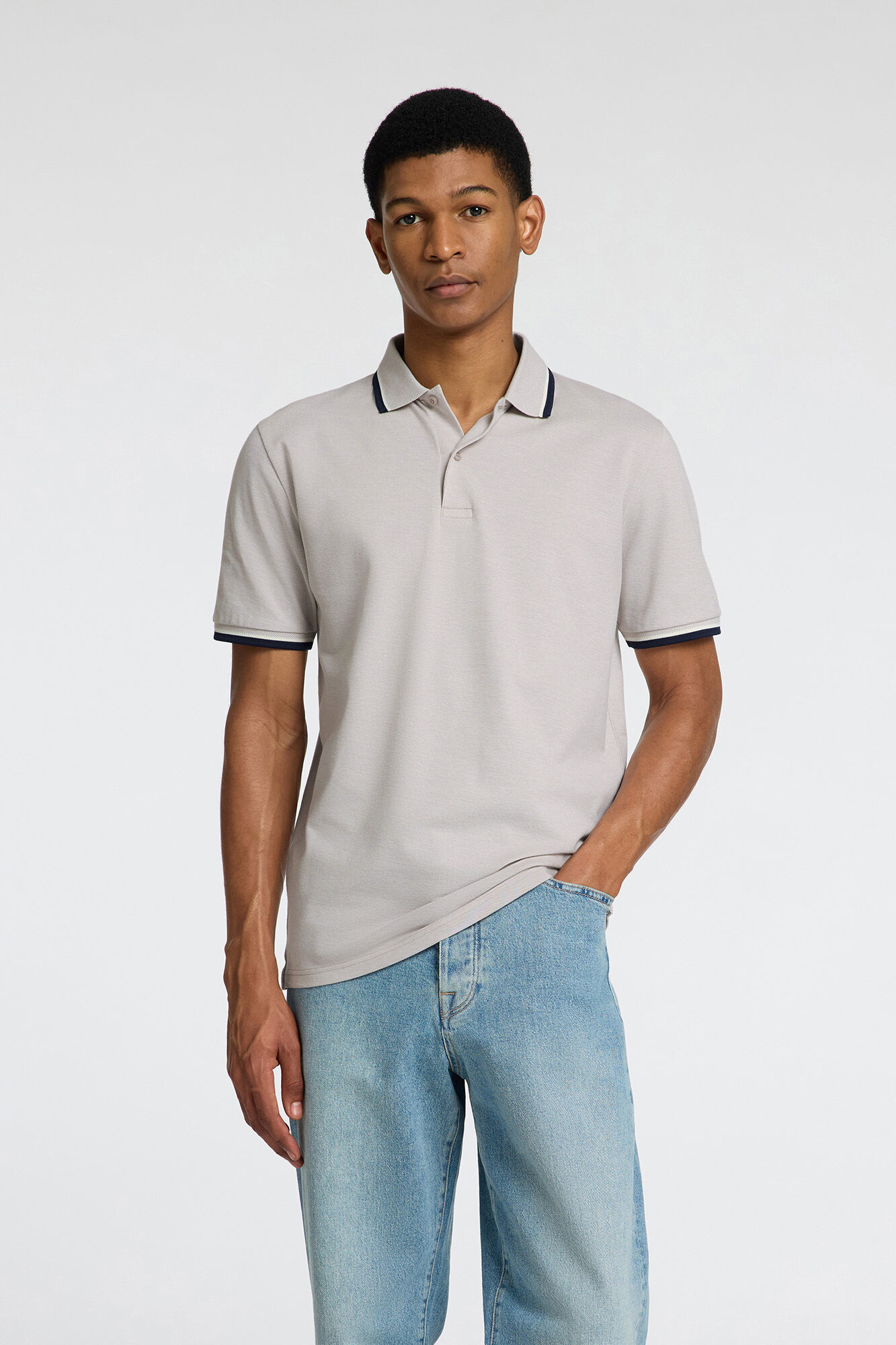 Selected Polo manga corta piqu&eacute;