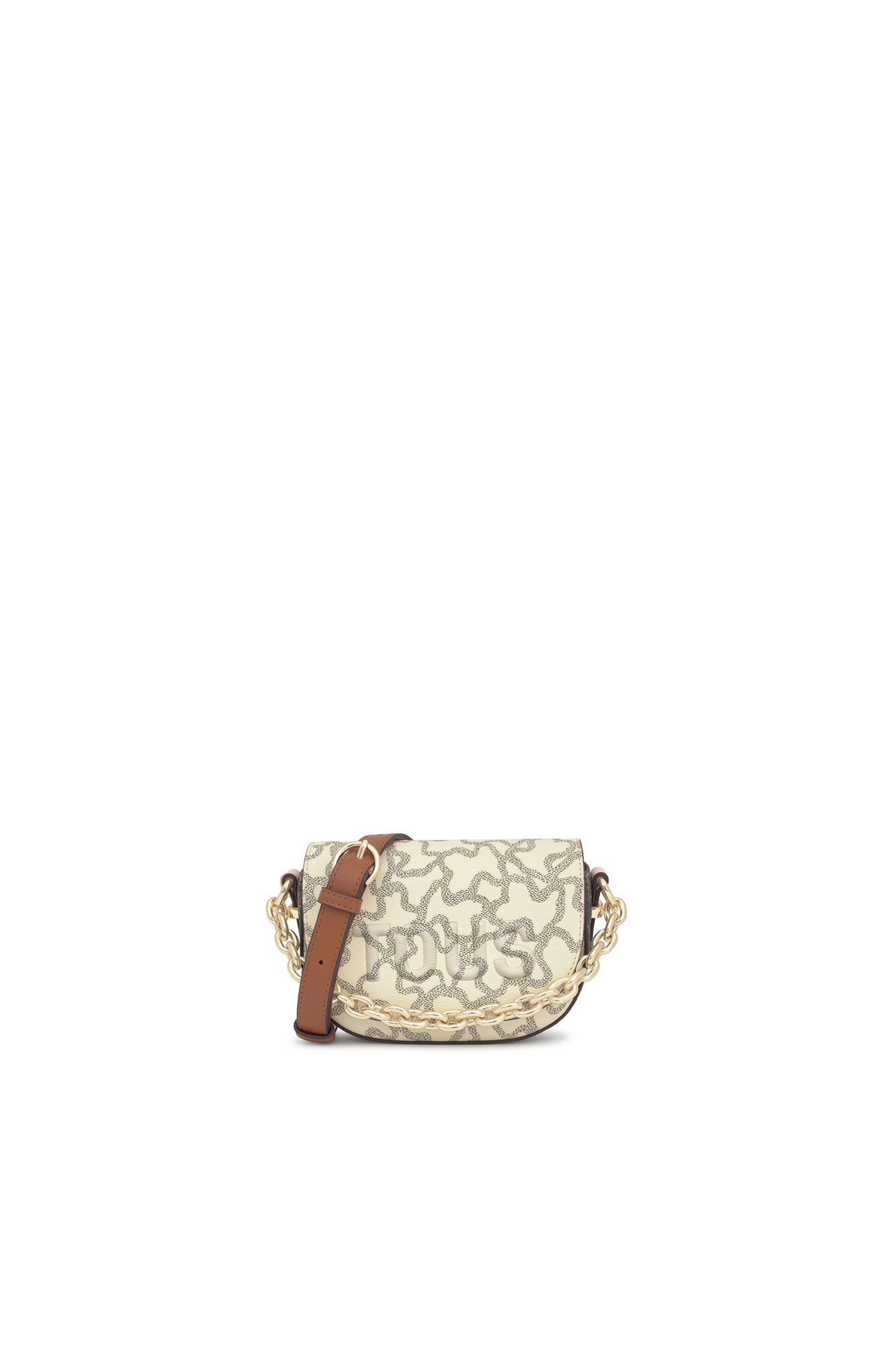 Tous Kaos Icon beige crescent mini crossbody bag Beige