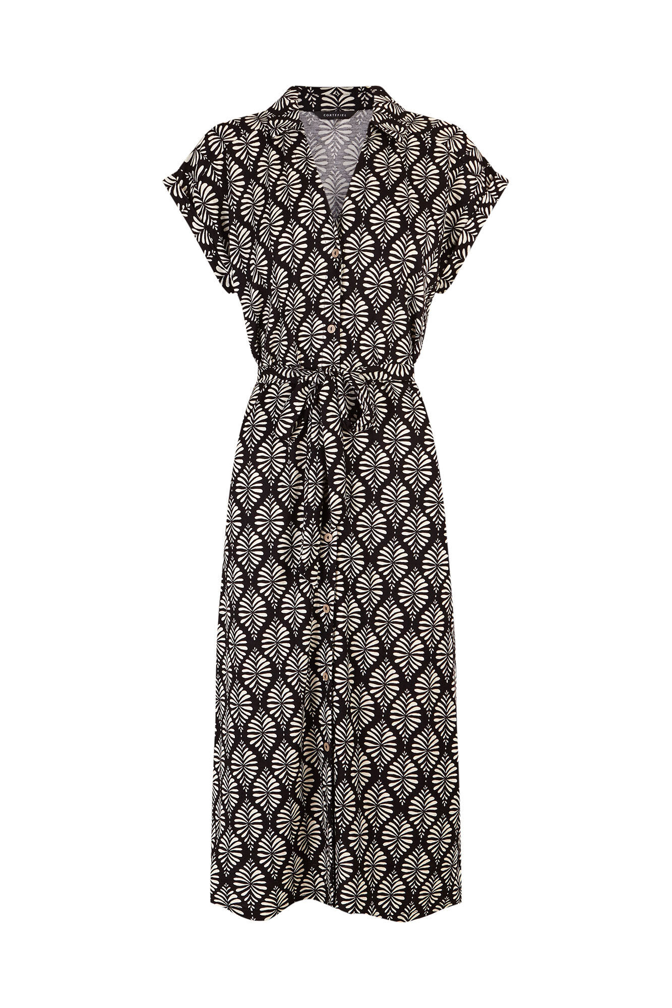 Cortefiel Shirt dress Printed grey