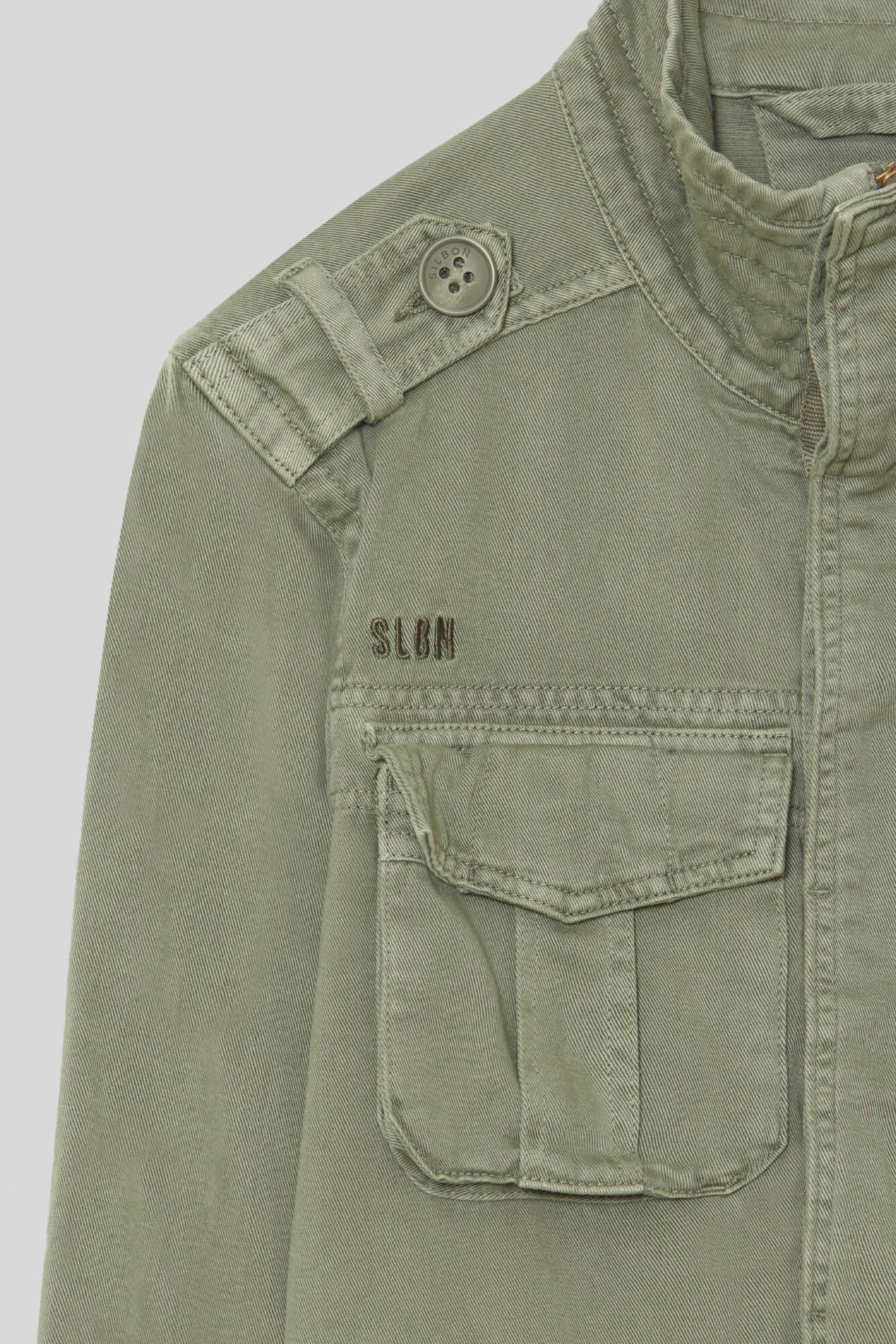 Silbon Green military jacket Green