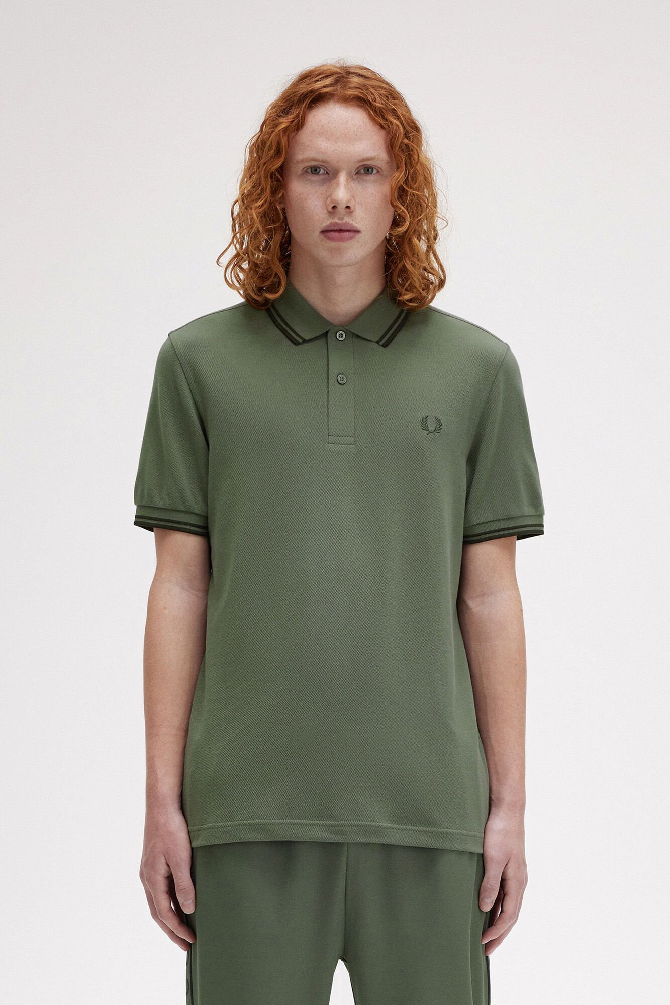 Fred Perry Camisa p&oacute;lo b&aacute;sica de manga curta Fred Perry Verde