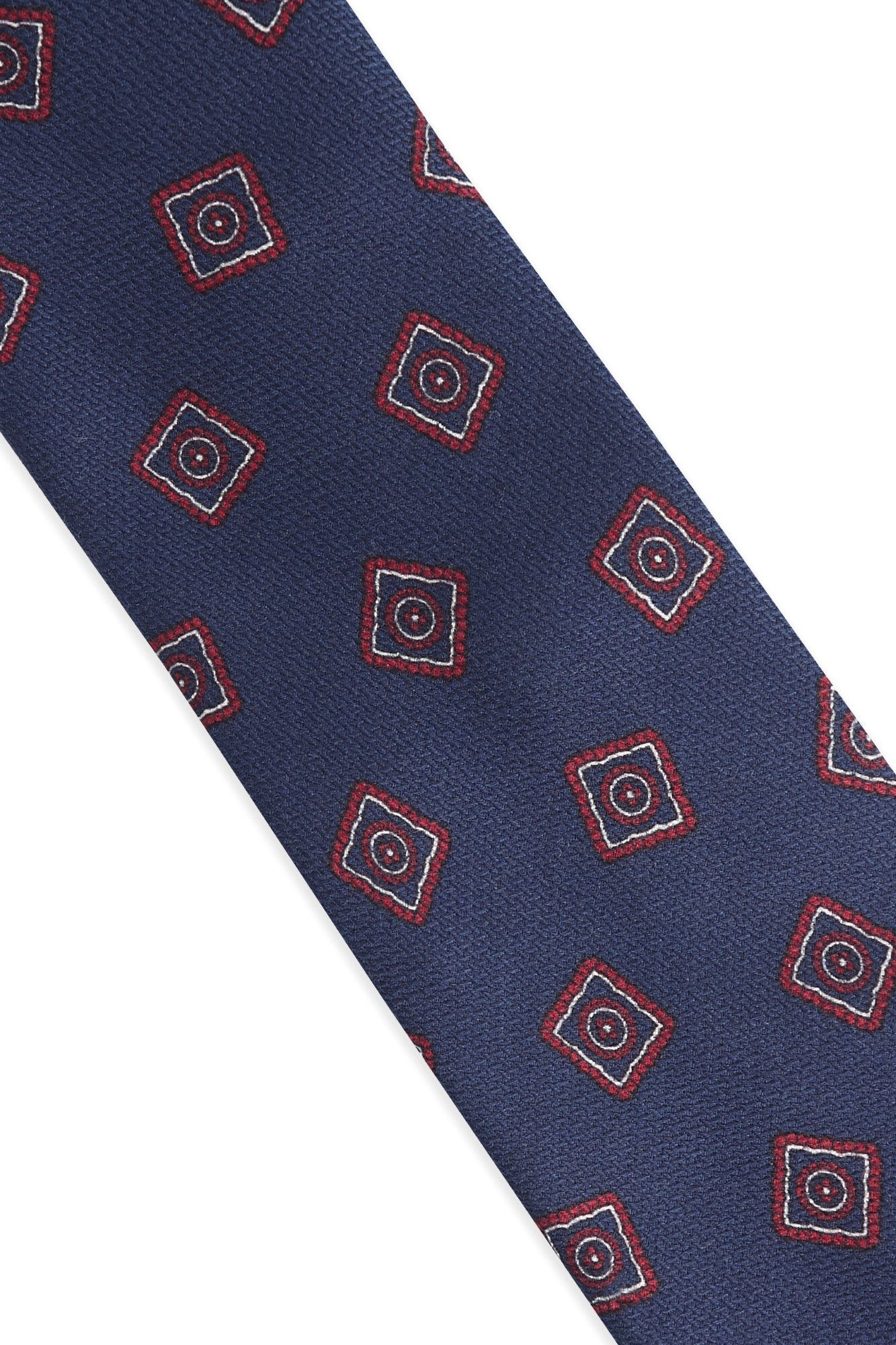 Silbon Corbata estampado irregular Azul marino