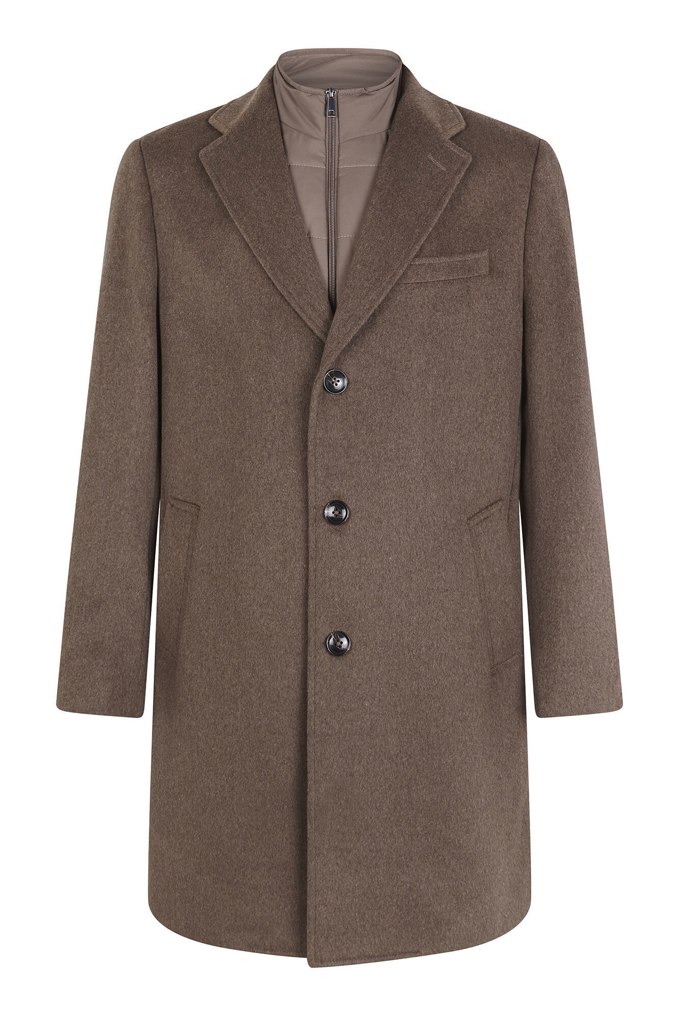 Cortefiel Removable lining coat Camel