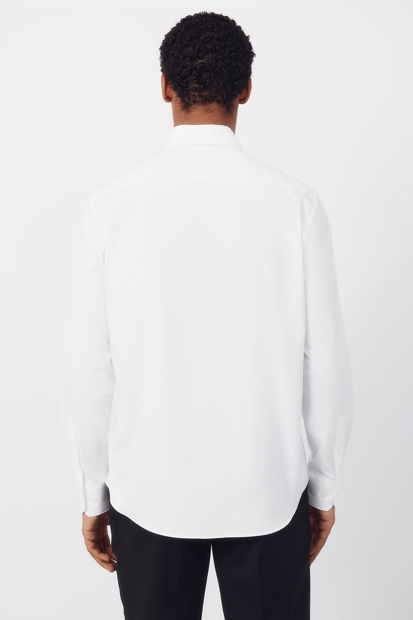 Cortefiel Plain easy-iron dress shirt White