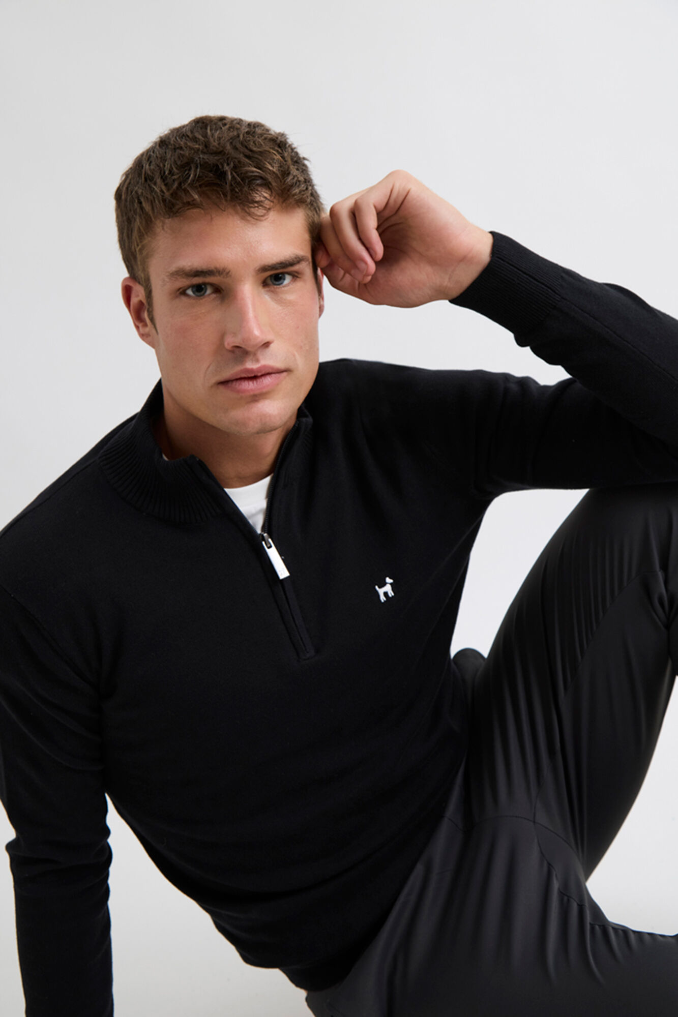 Williot Camisola Meia Fecho-&Eacute;clair Preto