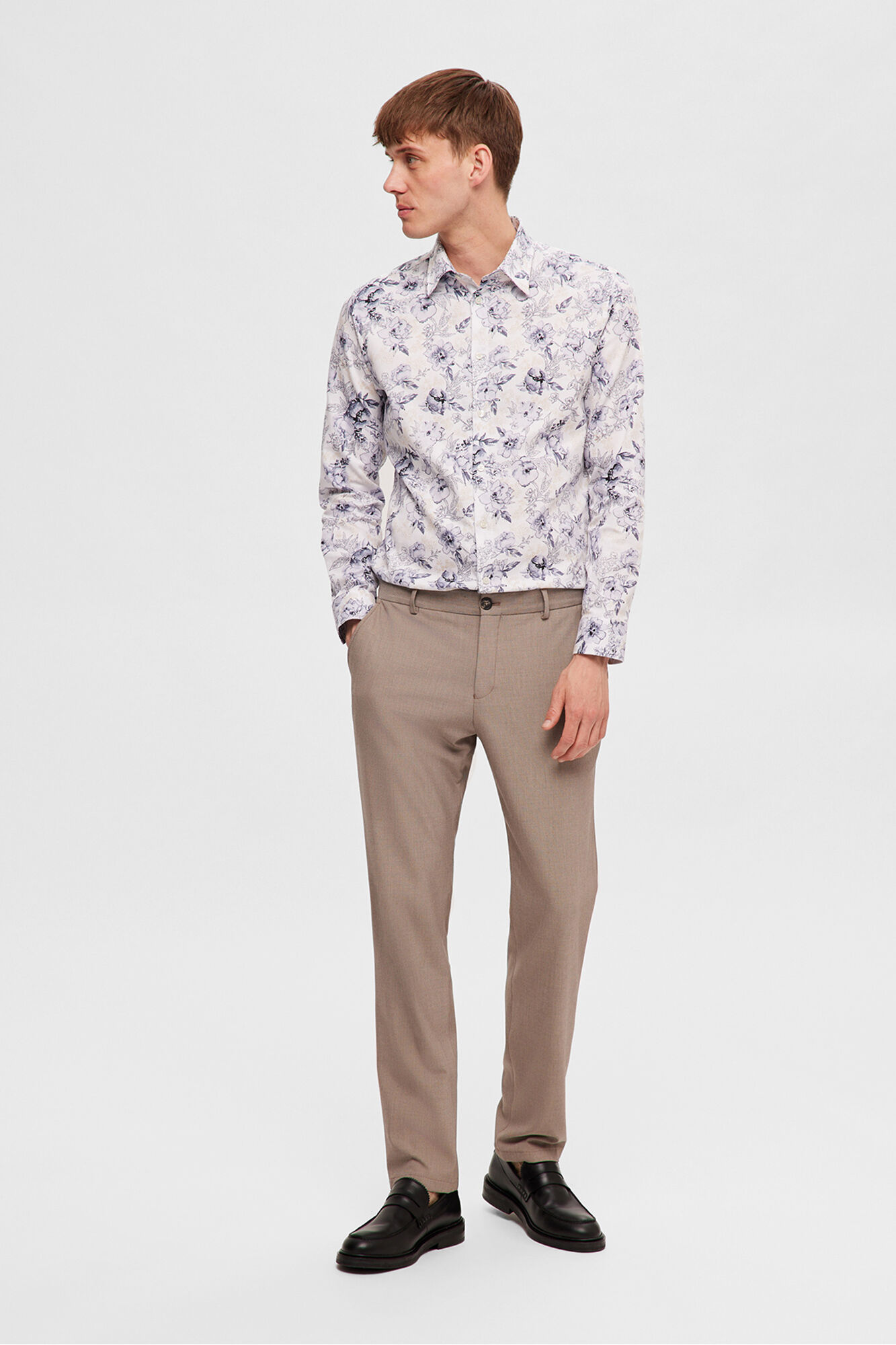 Selected Cal&ccedil;a formais slim fit.