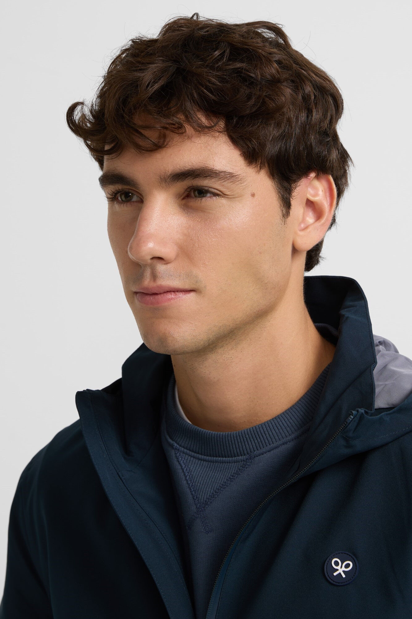 Silbon Chaqueta cortavientos capucha Azul marino