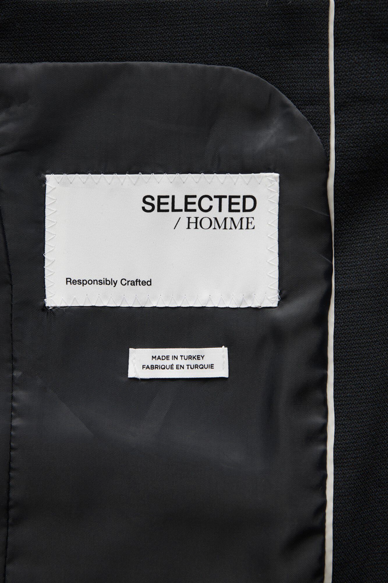 Selected Wool Slim Fit blazer Blue