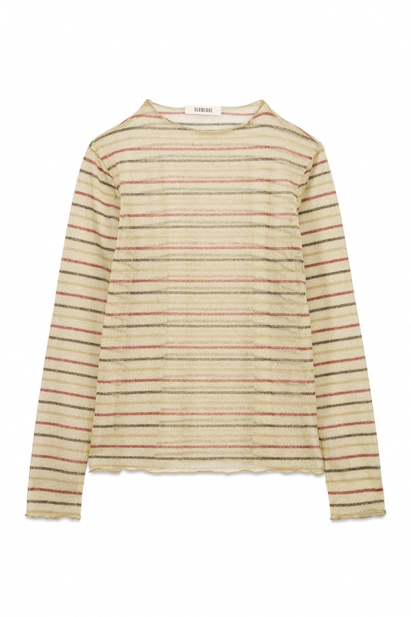 Slowlove Blusa listrada de lurex Multicolorido