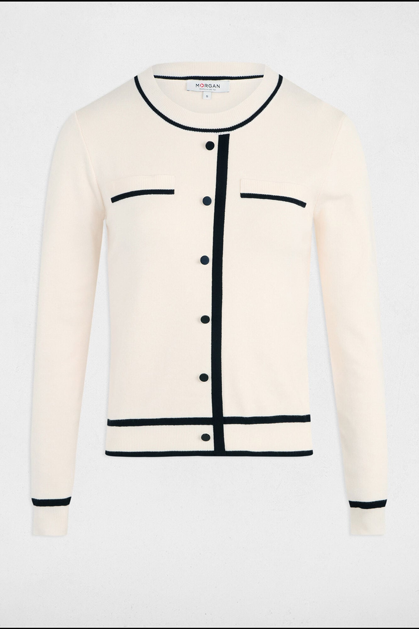 Morgan Camisola gola redonda Ecru