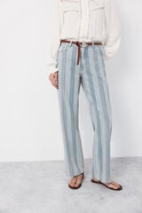 Cortefiel Jeans rayas Recto Blue