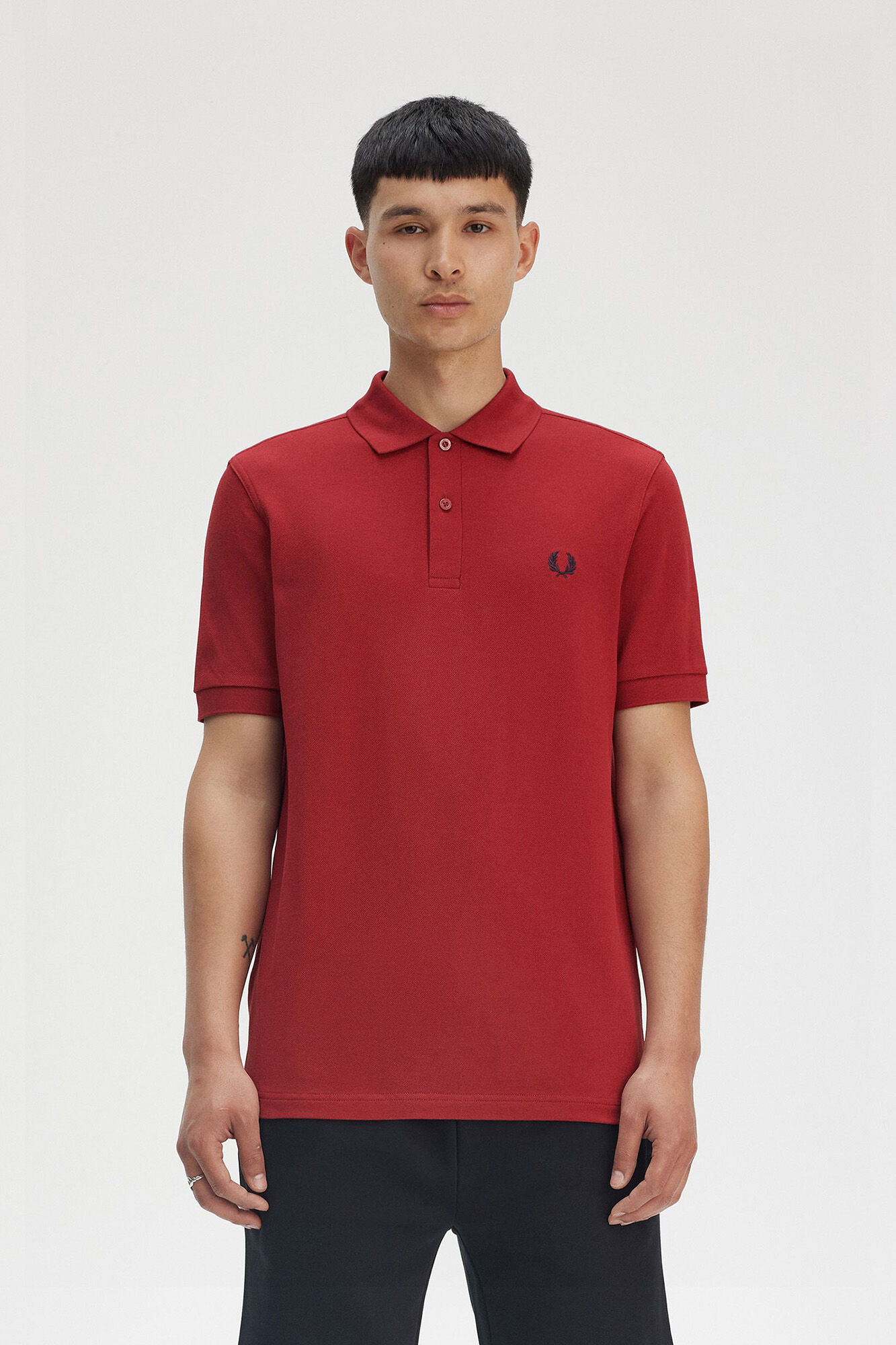 Fred Perry Polo manga corta Rojo