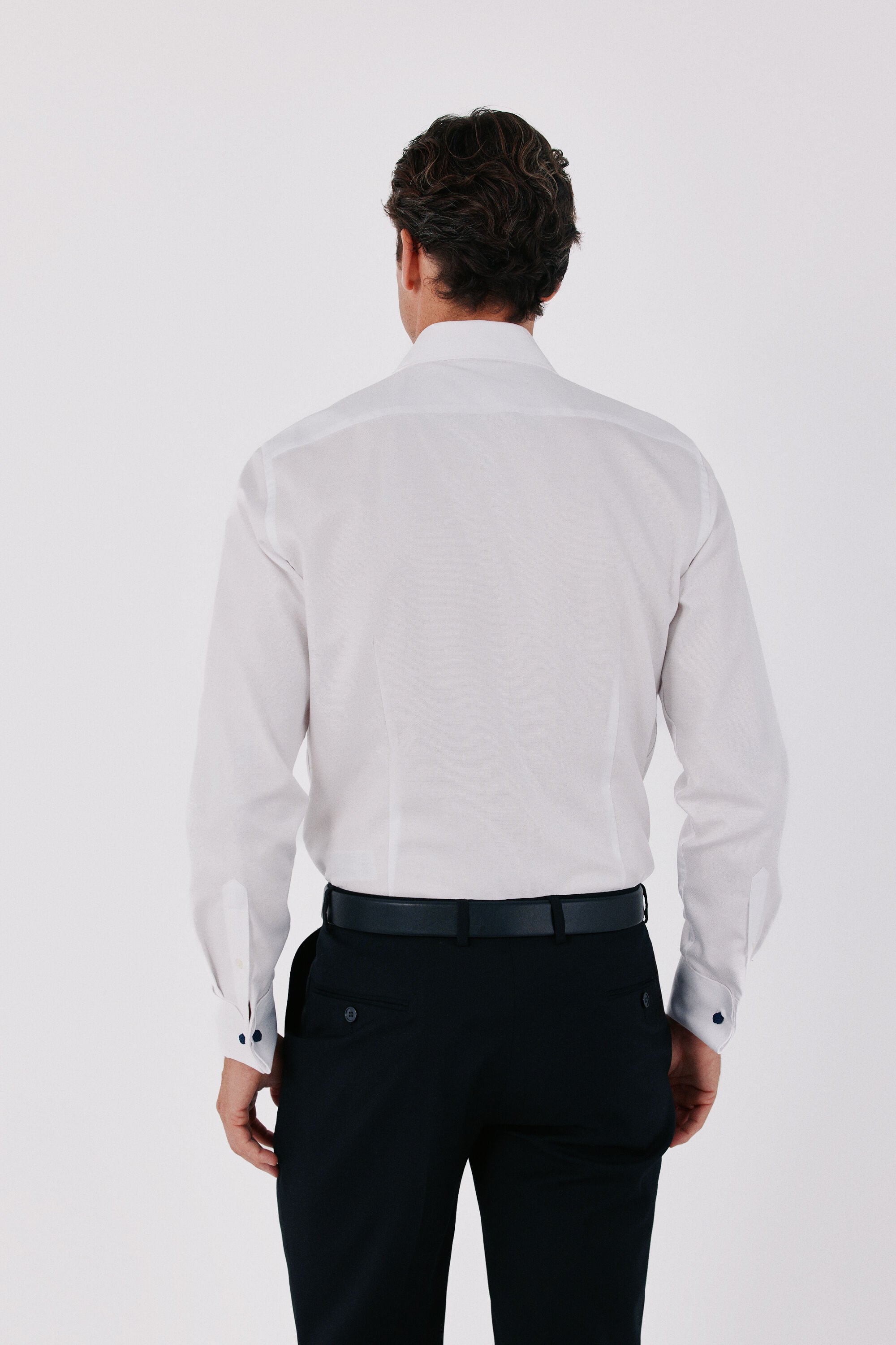 Cortefiel Otom&aacute;n slim fit easy iron dress shirt White