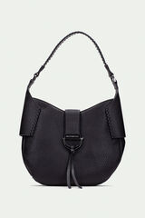 Hispanitas Bolsa hobo arredondada com fecho magn&eacute;tico Preto