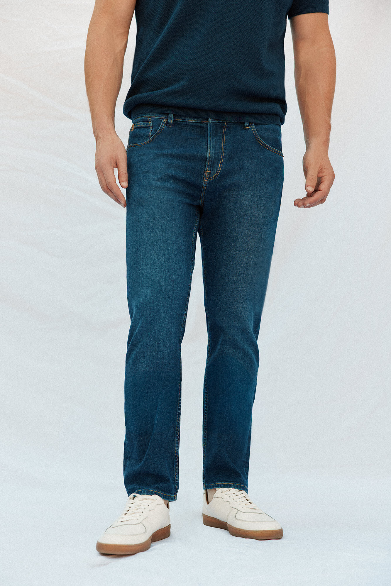Cortefiel Slim fit jeans Blue