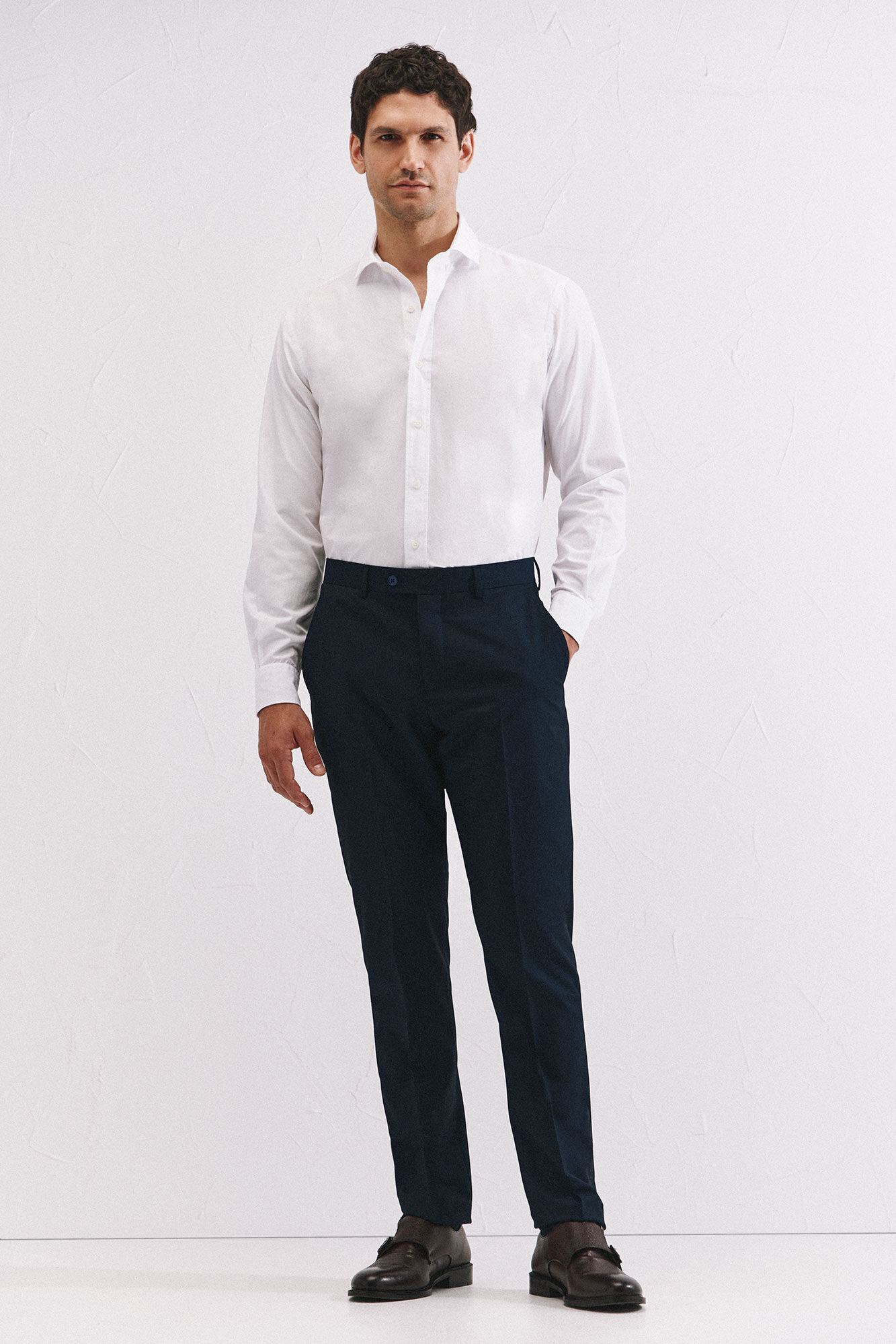 Cortefiel White cotton shirt