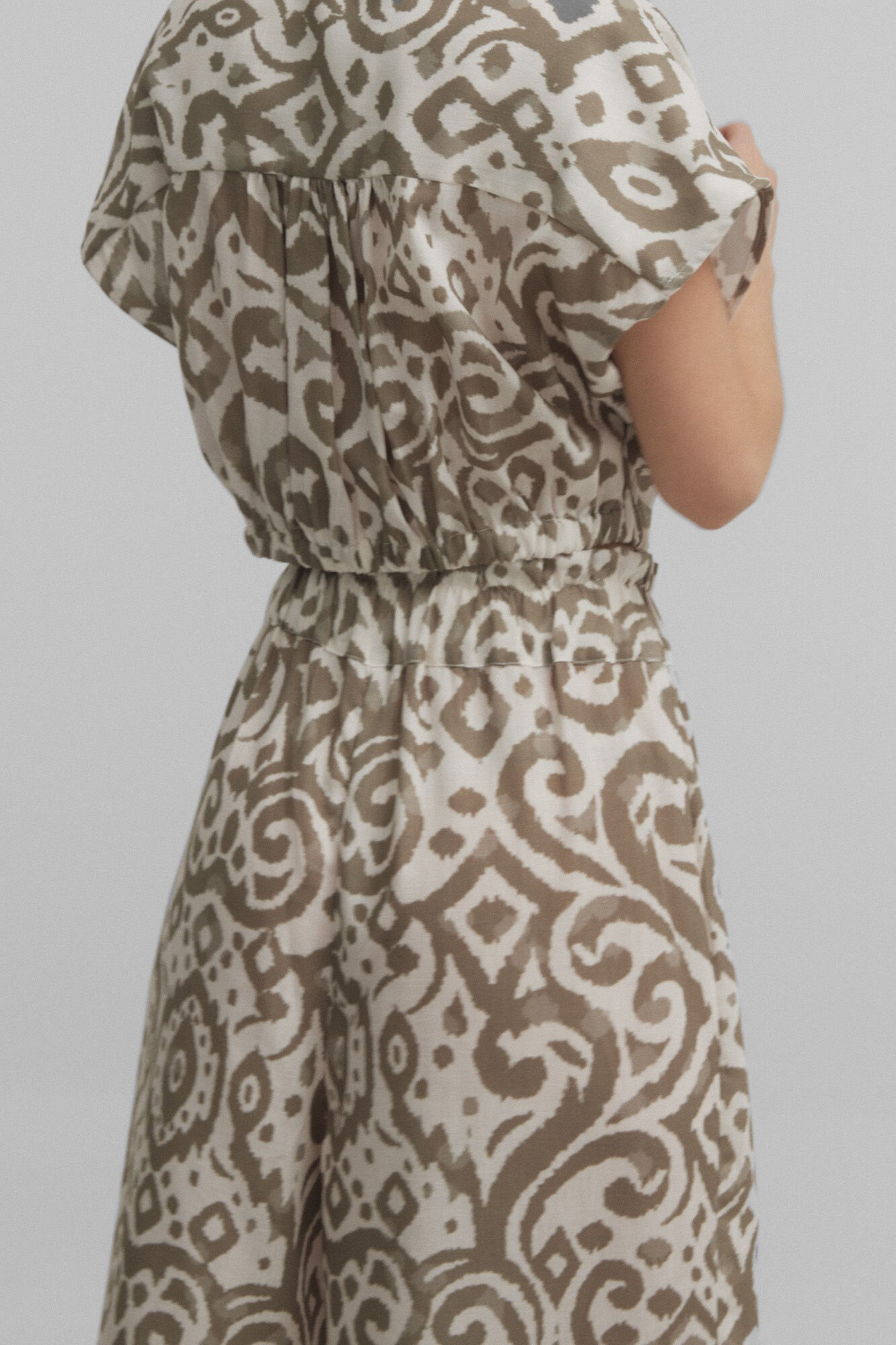 Silbon Cal&ccedil;as culotte com estampado &eacute;tnico  Impress&atilde;o