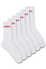 Cortefiel Paquete de seis pares de calcetines cortos Blanco